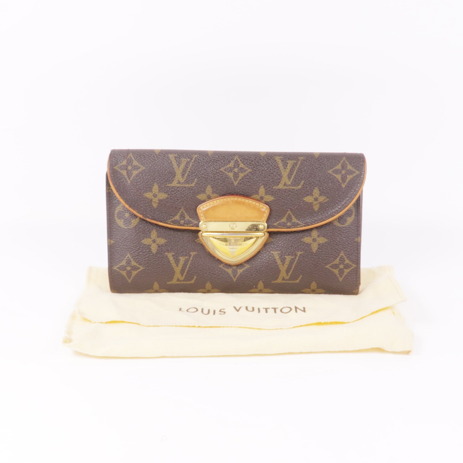 LOUIS VUITTON Monogram Long Wallet金扣長錢包