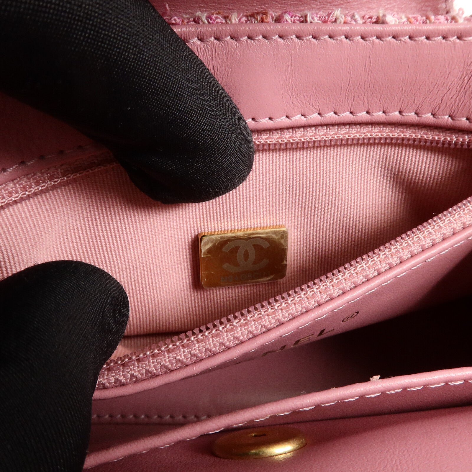 CHANEL 斜紋軟呢Kelly Bag手挽肩背兩用袋
