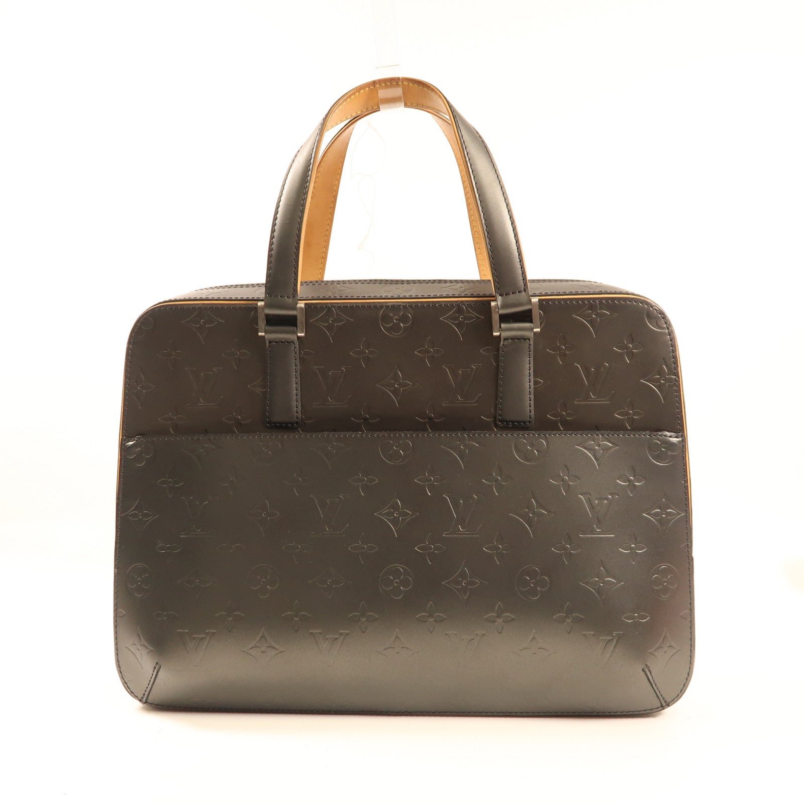 LOUIS VUITTON Monogram Mat Malden銀扣手挽袋