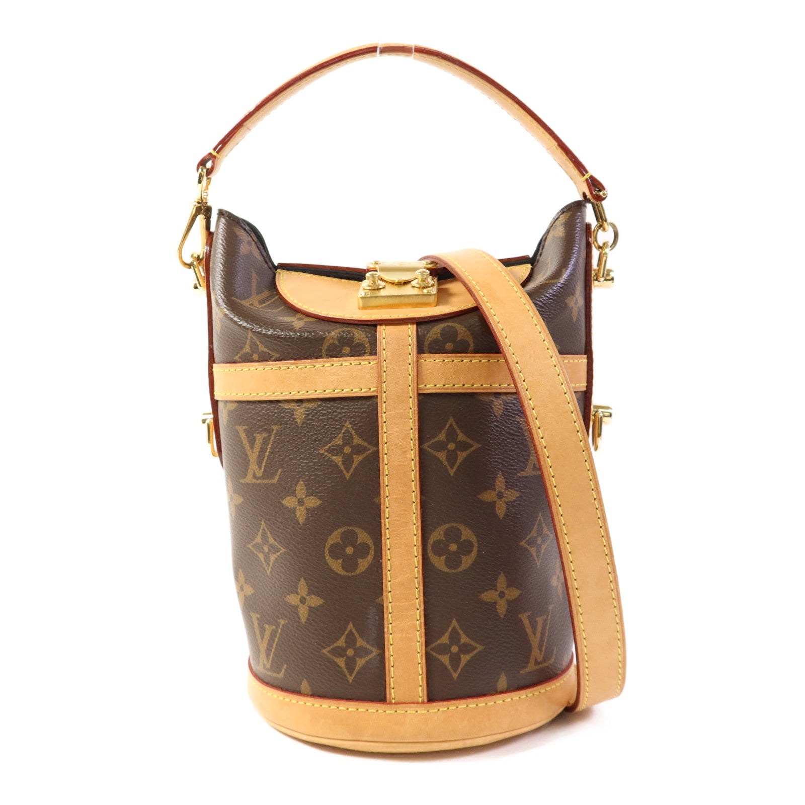 LOUIS VUITTON Monogram Duffle金扣手挽肩背兩用袋