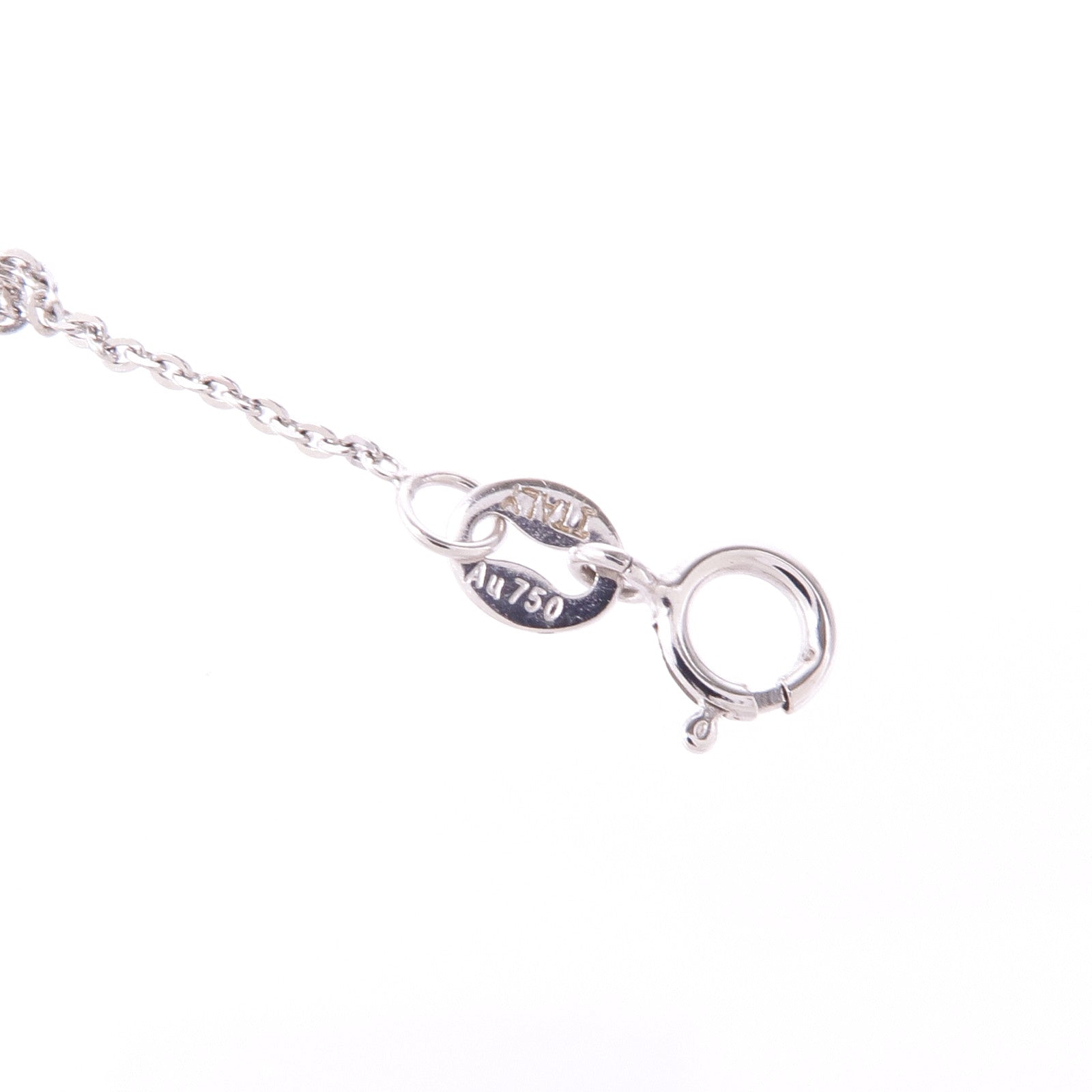 JEWELRY Sapphire Diamond Necklace 18K White Gold