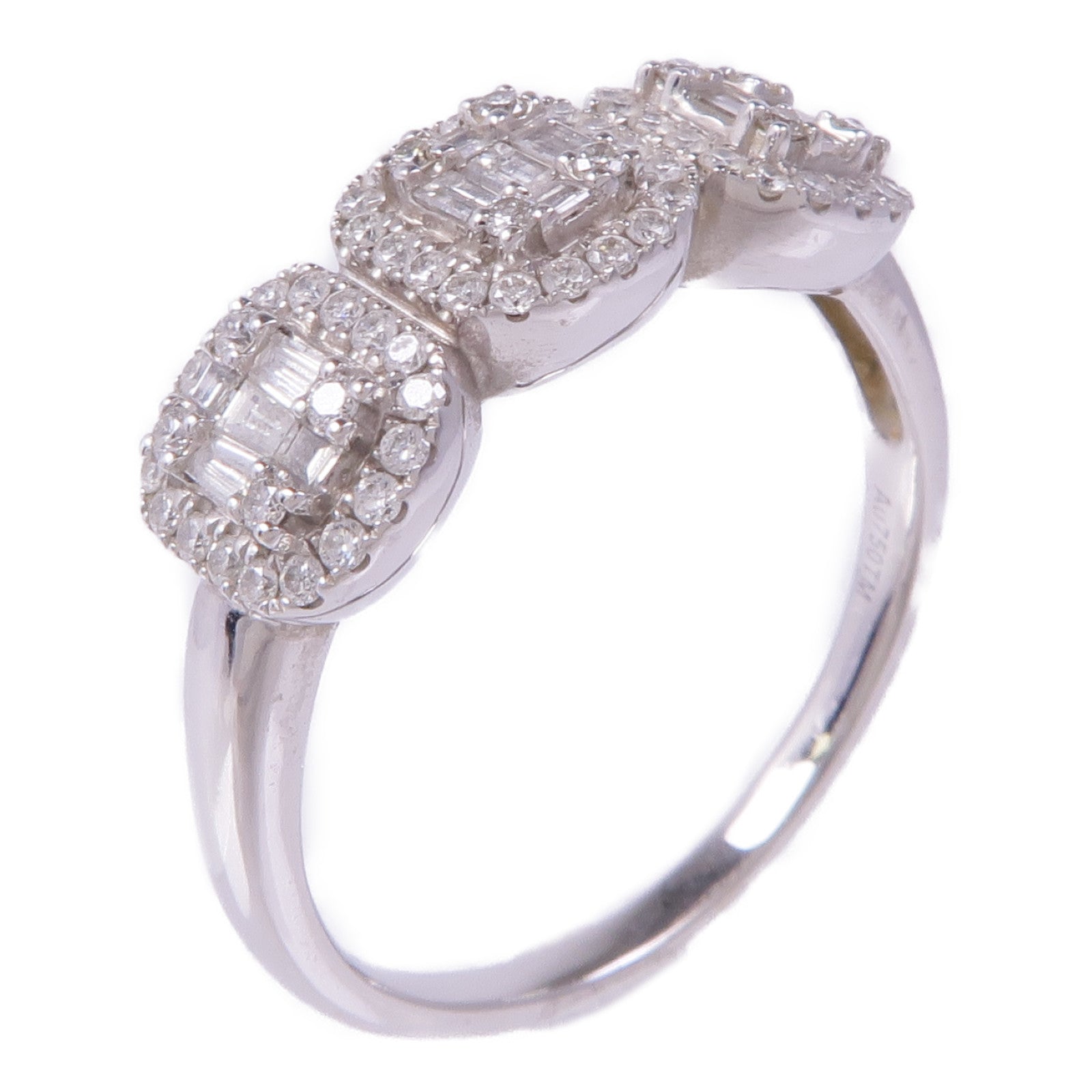 JEWELRY 【激減優惠】18K白金Diamond Ring鑽石戒指US#9.25