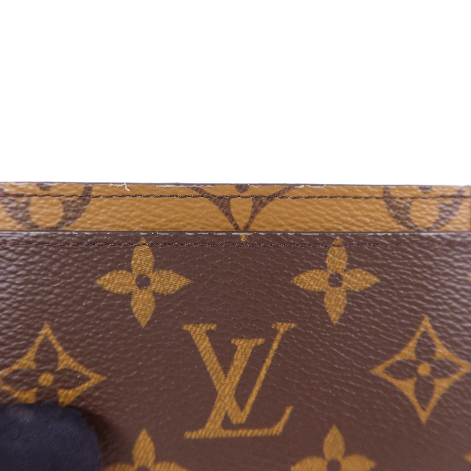 LOUIS VUITTON Monogram Reverse/Monogram Card Case卡片套