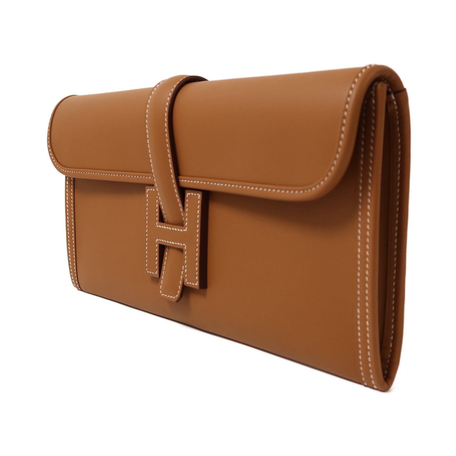 HERMES Swift皮革Jige Elan 29手拿包Gold