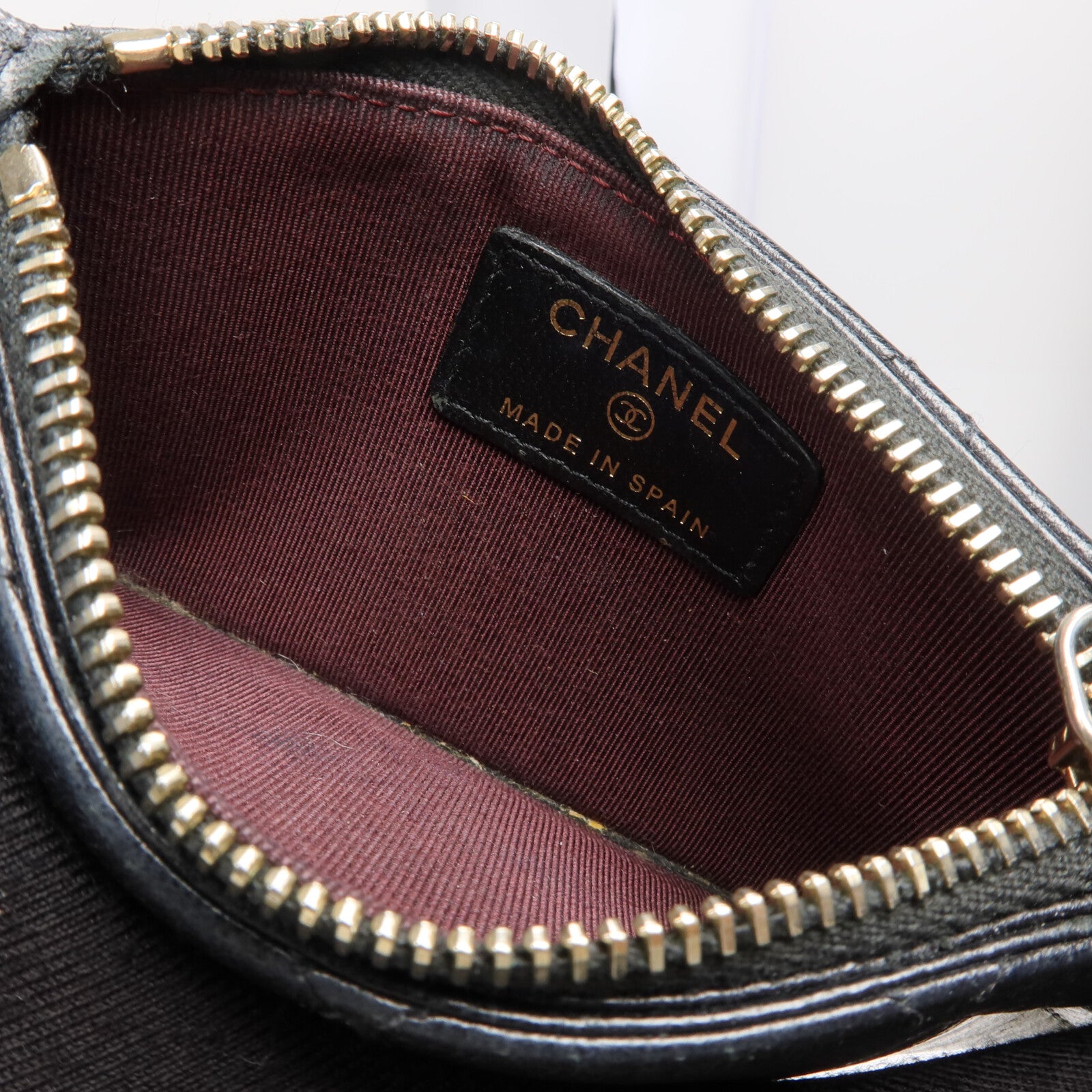 CHANEL 羊皮皮革Card Case金扣卡片套