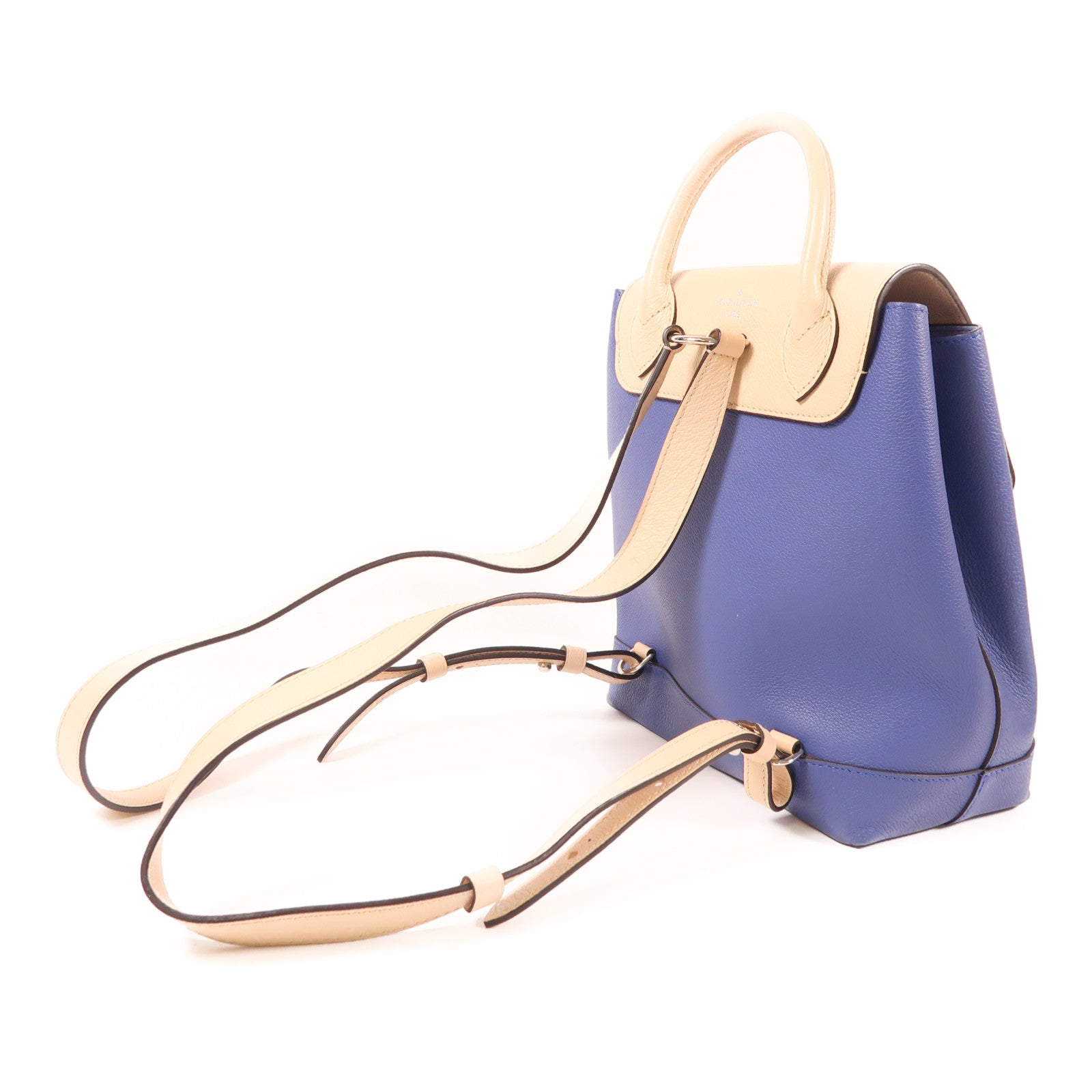 LOUIS VUITTON 牛皮皮革Lockme Backpack銀扣背包