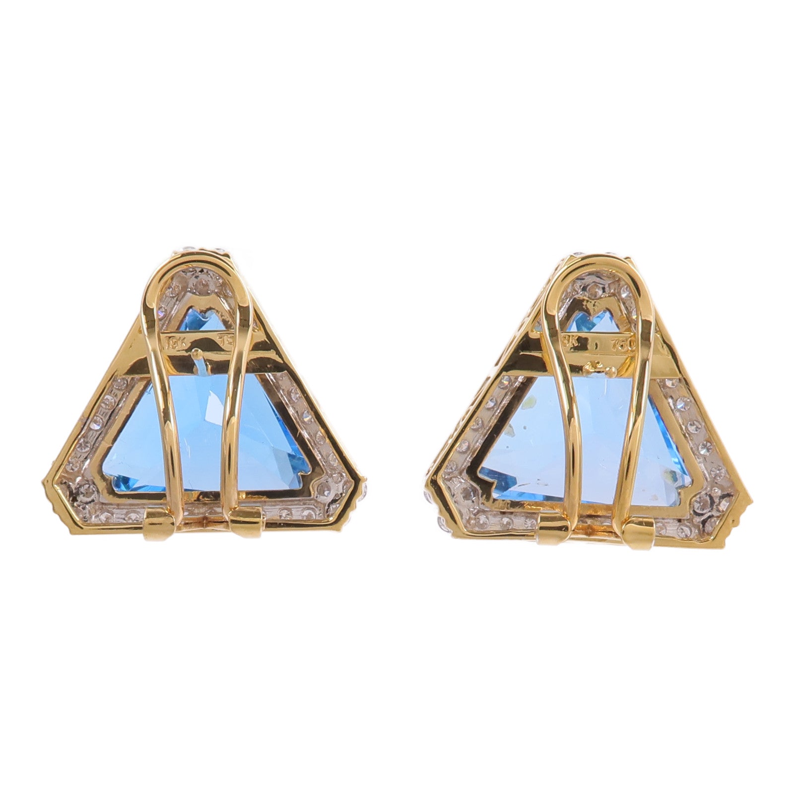 JEWELRY 18K黃金Topaz Diamond Earrings拓帕石/鑽石耳環