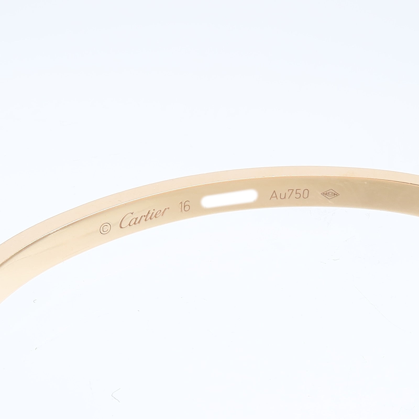 CARTIER 18K玫瑰金Love Blaceret SM 10P Diamond鑽石手鐲