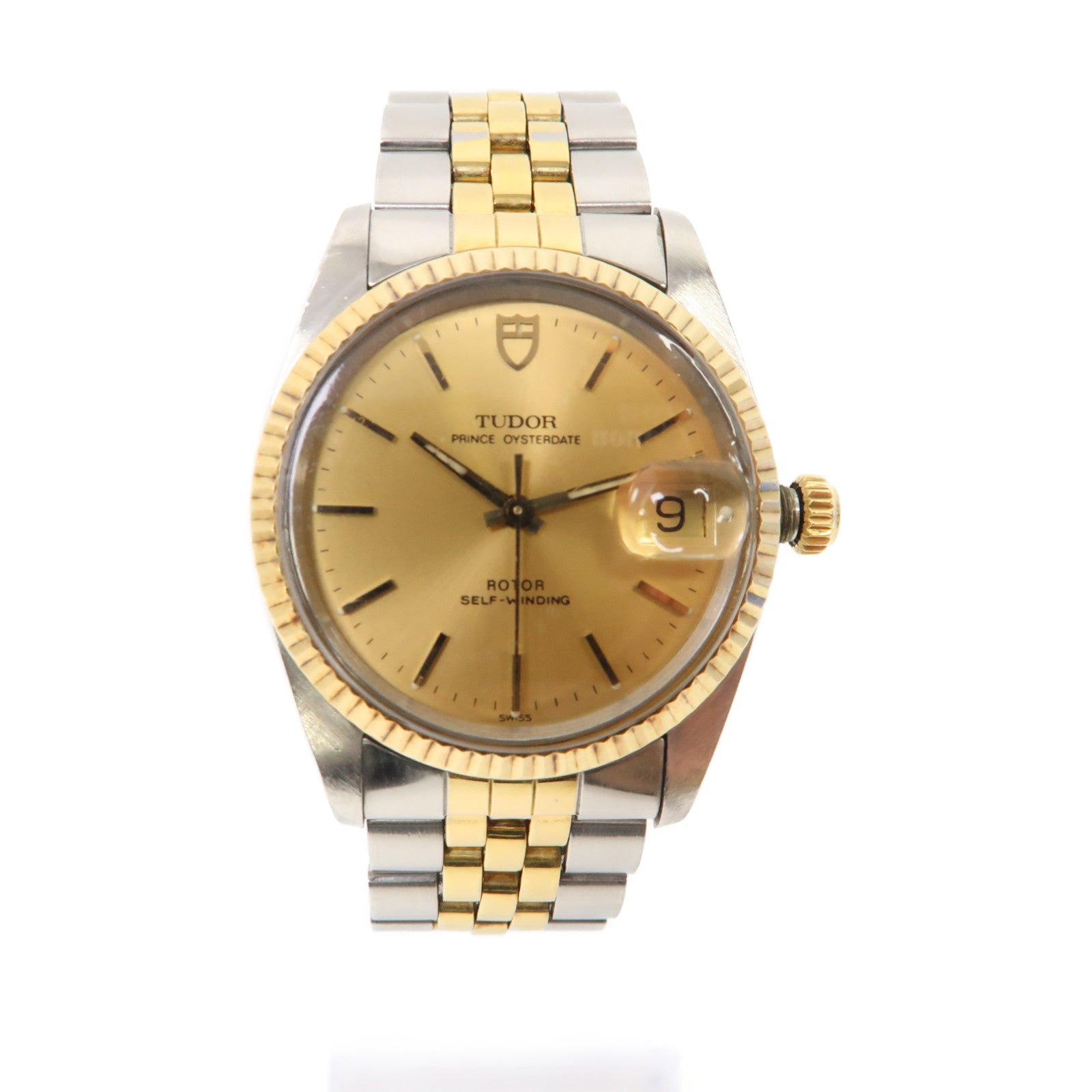 TUDOR Prince Oysterdate 18K黃金/不鏽鋼手錶自動機芯金色