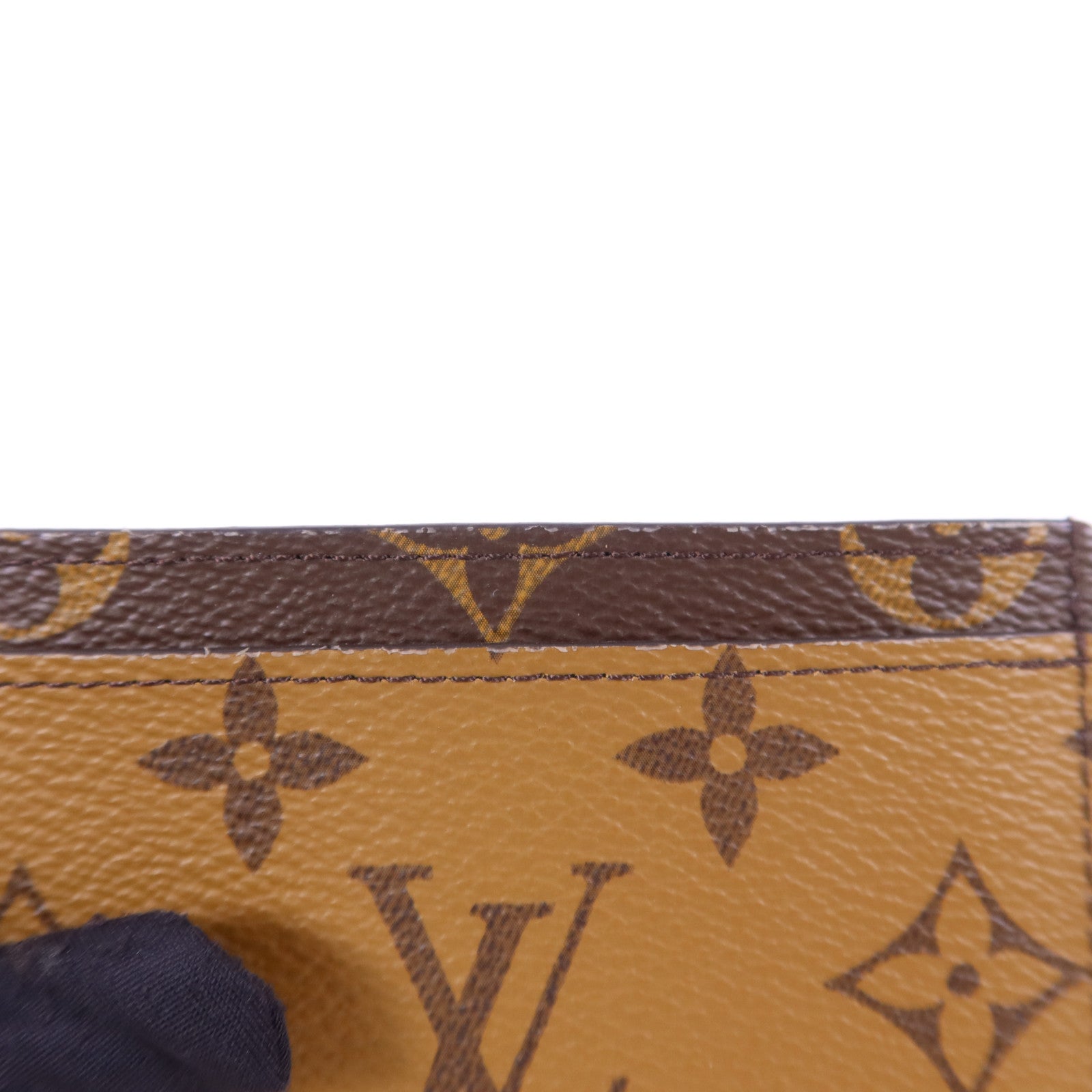 LOUIS VUITTON Monogram Reverse/Monogram Card Case卡片套