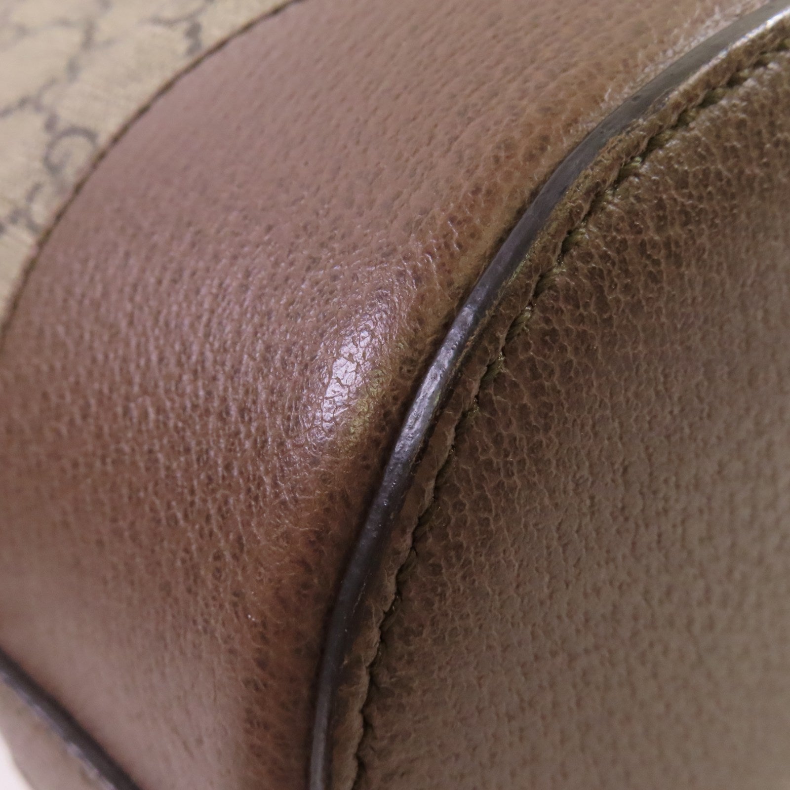 GUCCI 塗層帆布Neo Vintage 2Way Bucket Backpack金扣背包/肩背兩用袋啡色