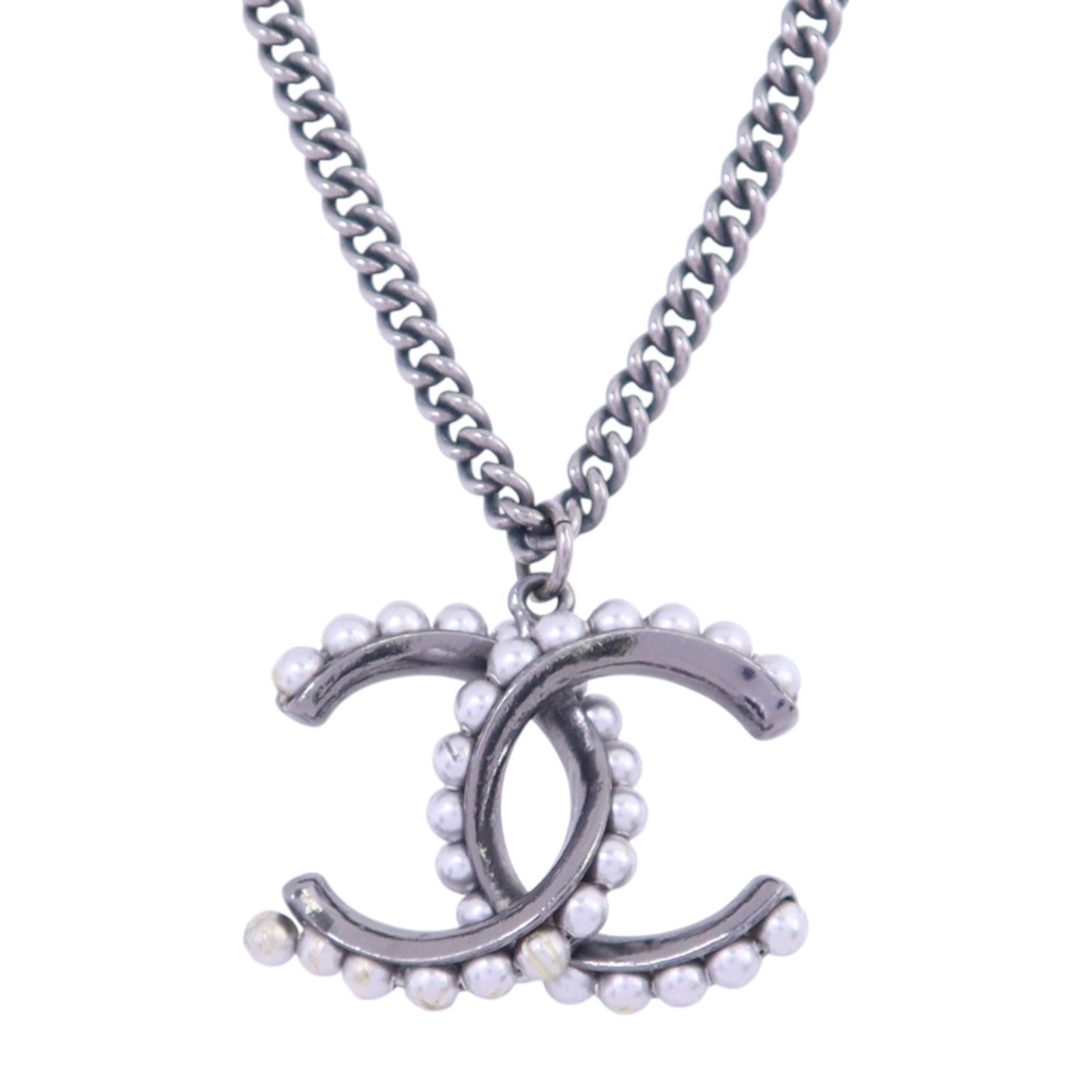 CHANEL 金屬/仿珍珠Necklace項鏈