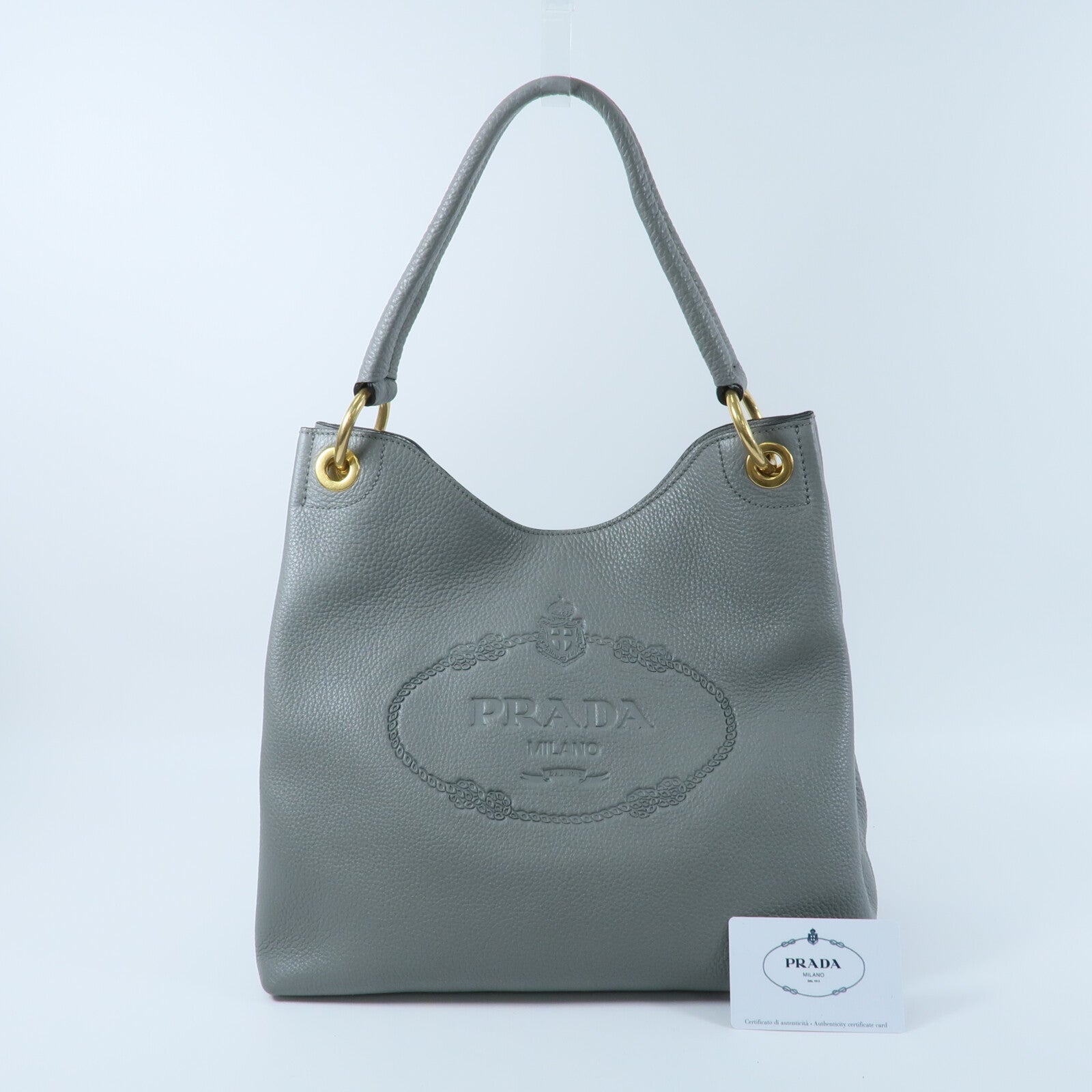 PRADA 牛皮皮革Vitello Phenix肩背袋