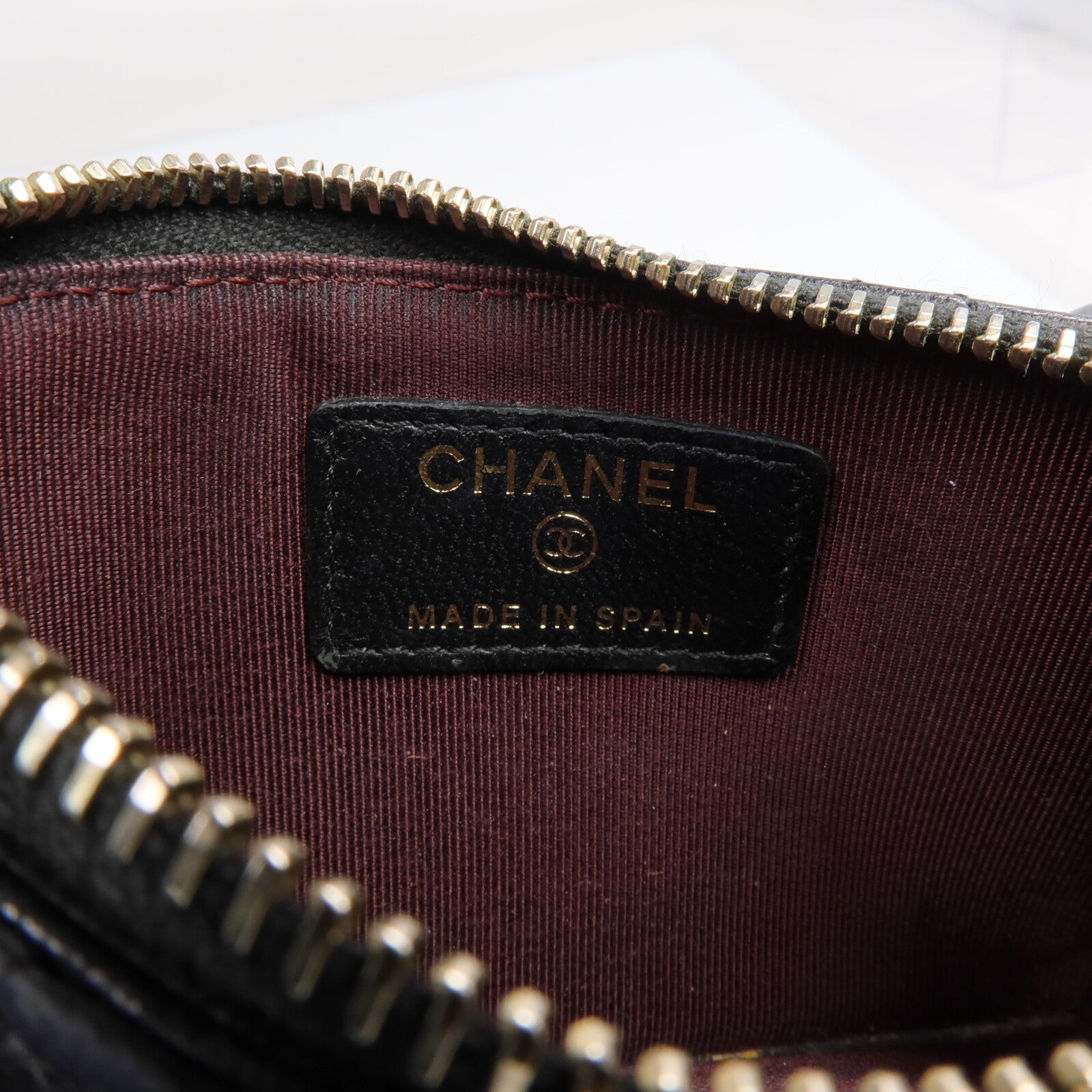CHANEL 羊皮皮革Card Case金扣卡片套