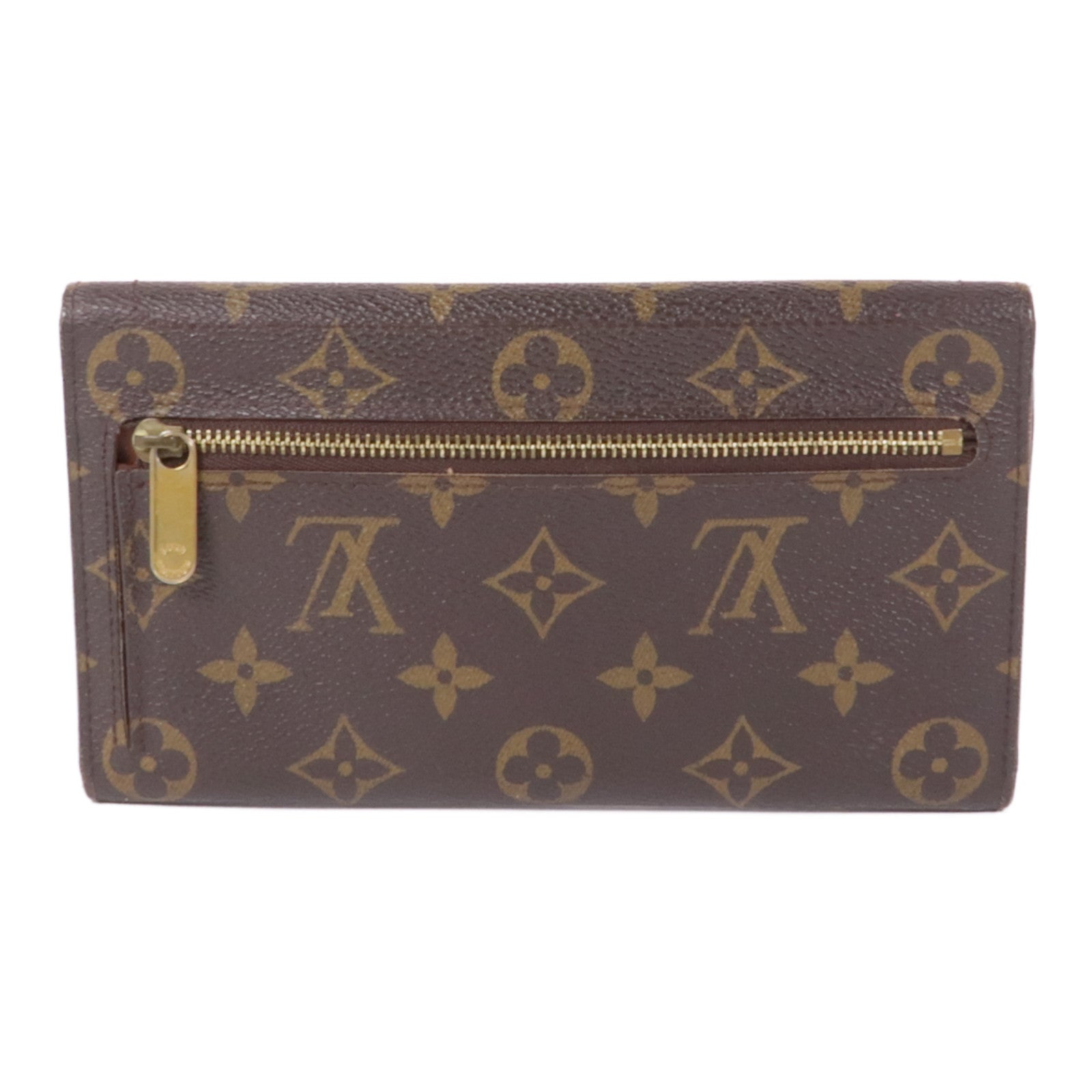 LOUIS VUITTON Monogram Long Wallet金扣長錢包