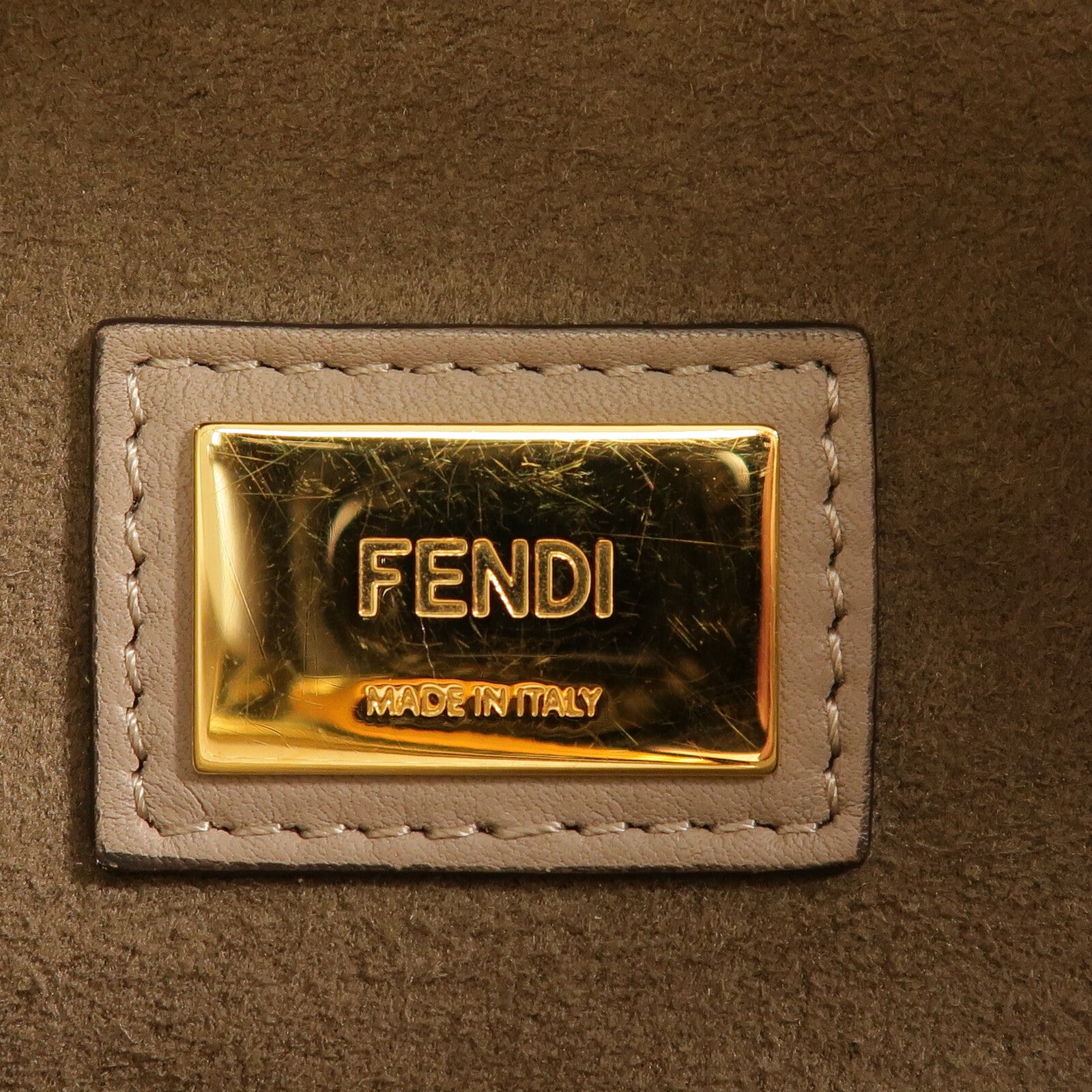 FENDI 牛皮皮革Peekaboo手挽肩背兩用袋