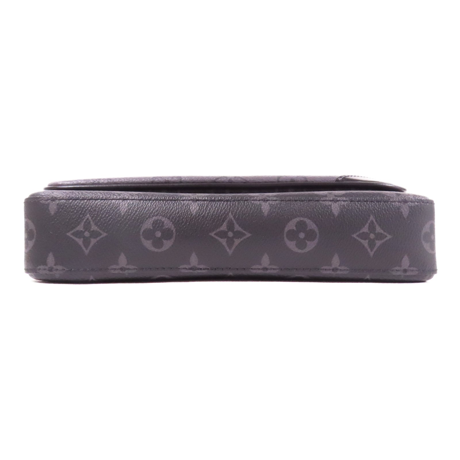 LOUIS VUITTON Monogram Eclipse Reverse Trio Messenger銀扣肩背袋