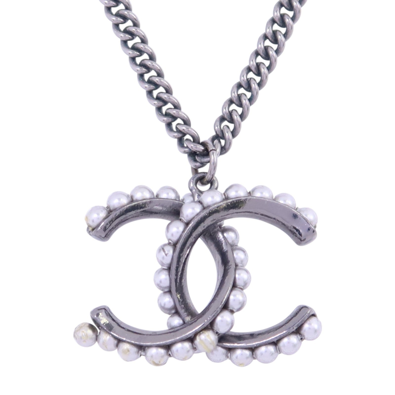 CHANEL 金屬/仿珍珠Necklace項鏈