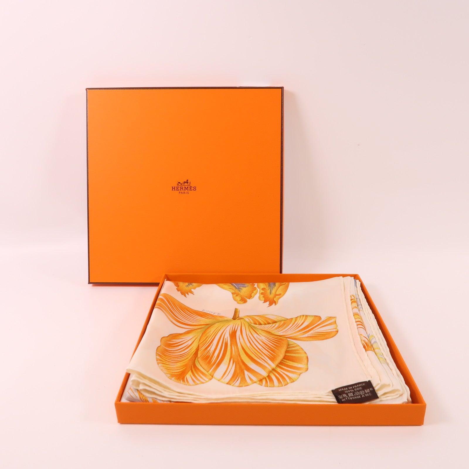 HERMES 絲質Scarf 90X90絲巾