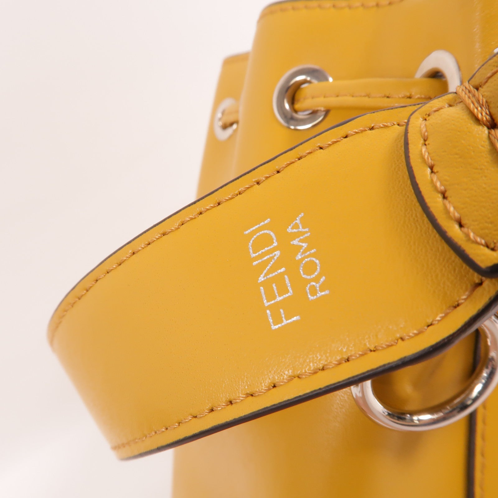 FENDI 牛皮皮革Mini Mon Tresor手挽肩背兩用袋