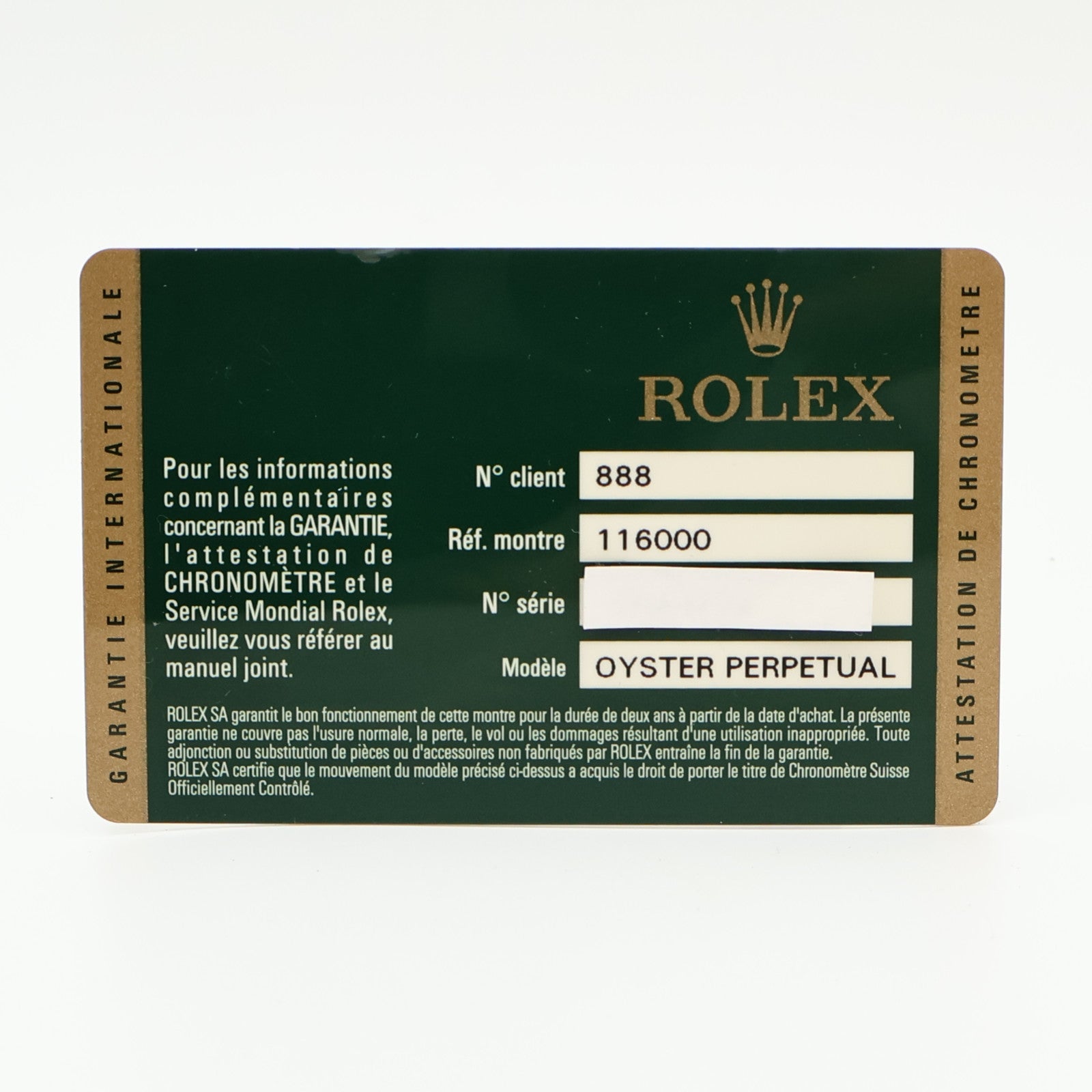 ROLEX Oyster Perpetual 116000