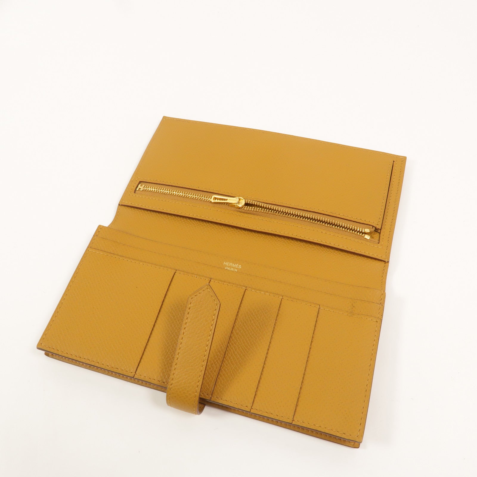 HERMES Epsom皮革Bearn Wallet長錢包Sesame