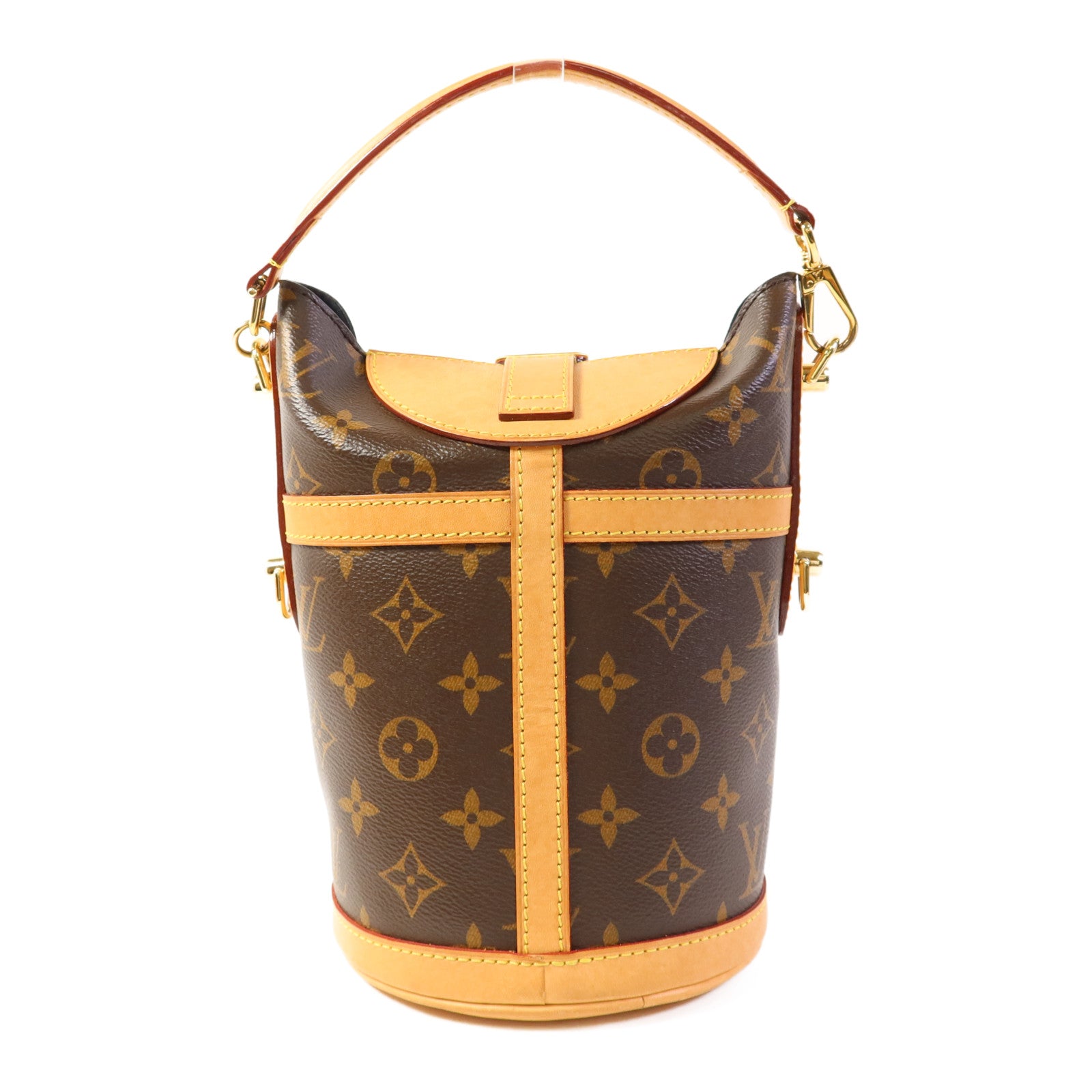 LOUIS VUITTON Monogram Duffle金扣手挽肩背兩用袋