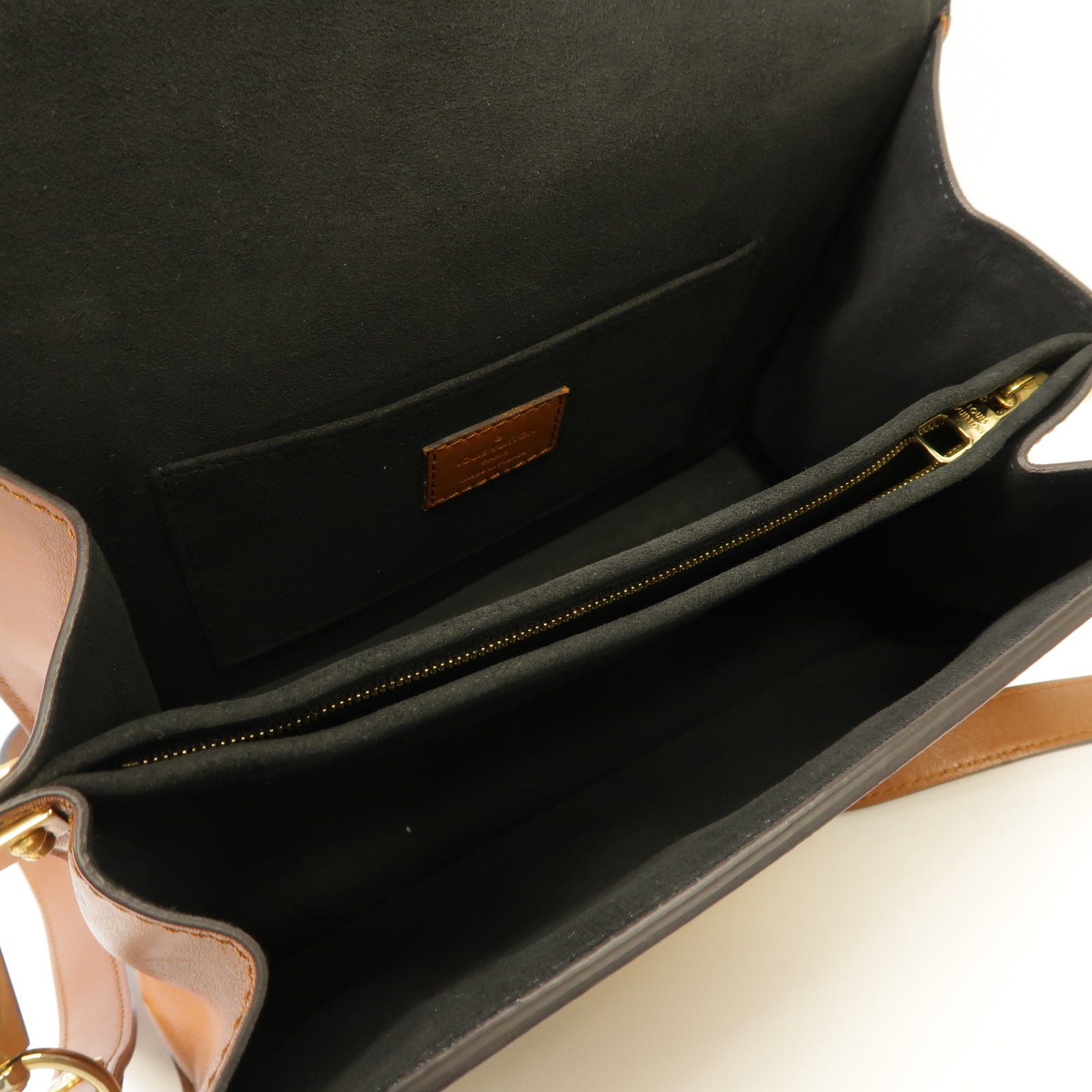 LOUIS VUITTON 【激減優惠】Monogram Reverse Dauphine金扣肩背袋棕色