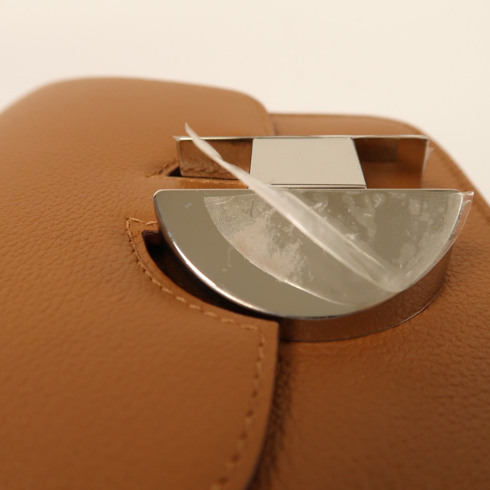 HERMES Evercolor皮革2002 Wallet銀扣錢包Gold