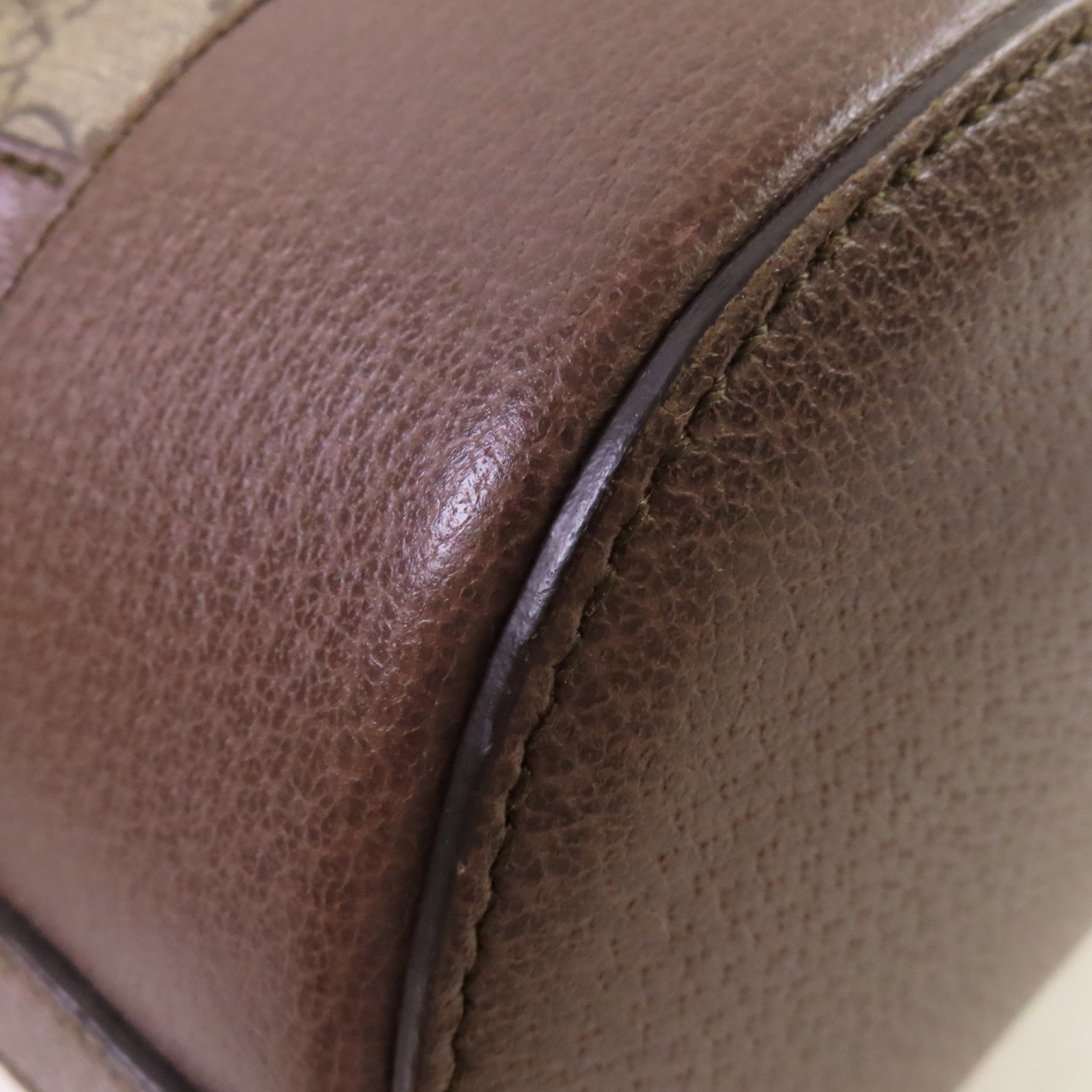 GUCCI 塗層帆布Neo Vintage 2Way Bucket Backpack金扣背包/肩背兩用袋啡色