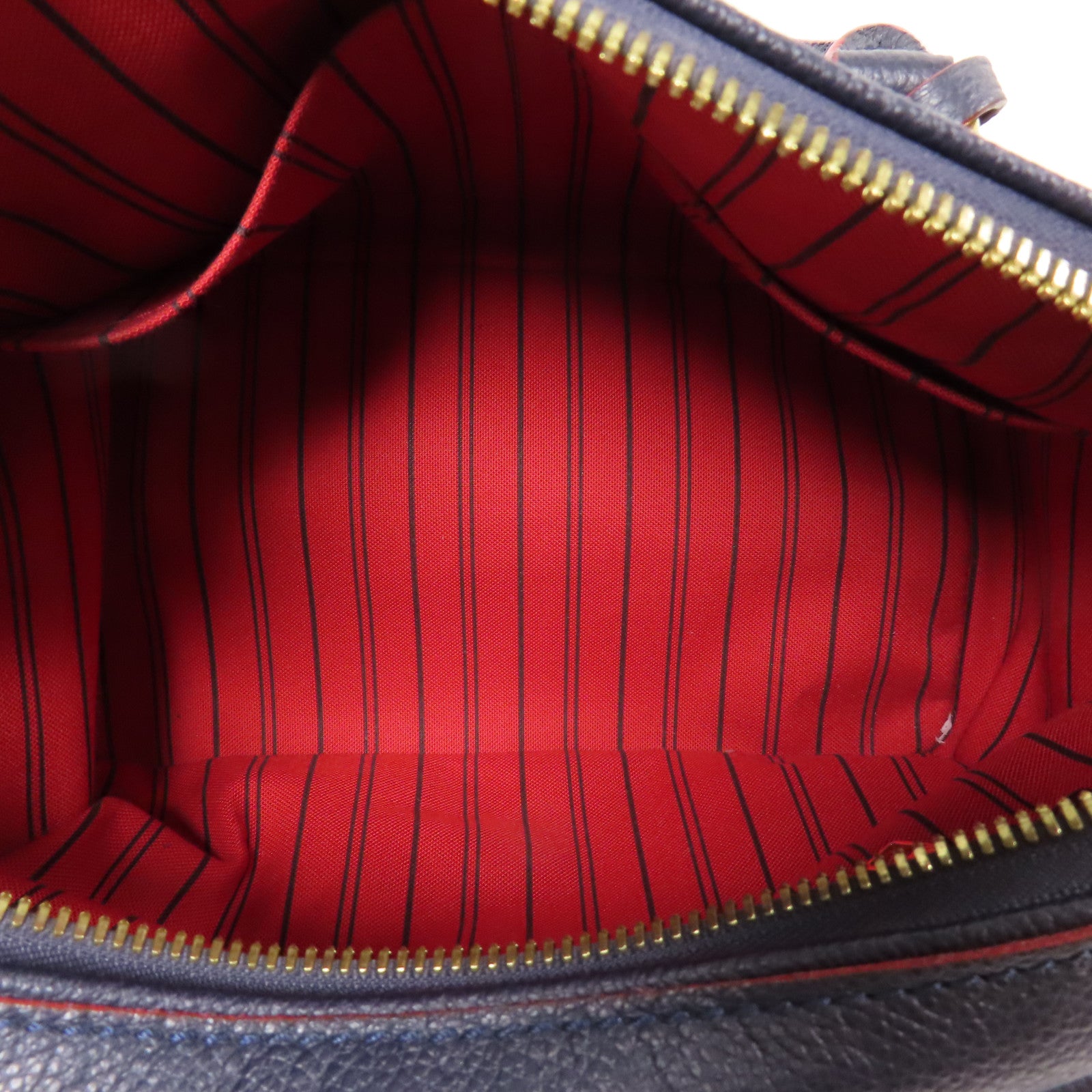 LOUIS VUITTON LV GHW Speedy Bandouliere 25 Shoulder Bag Monogram Empreinte Navy