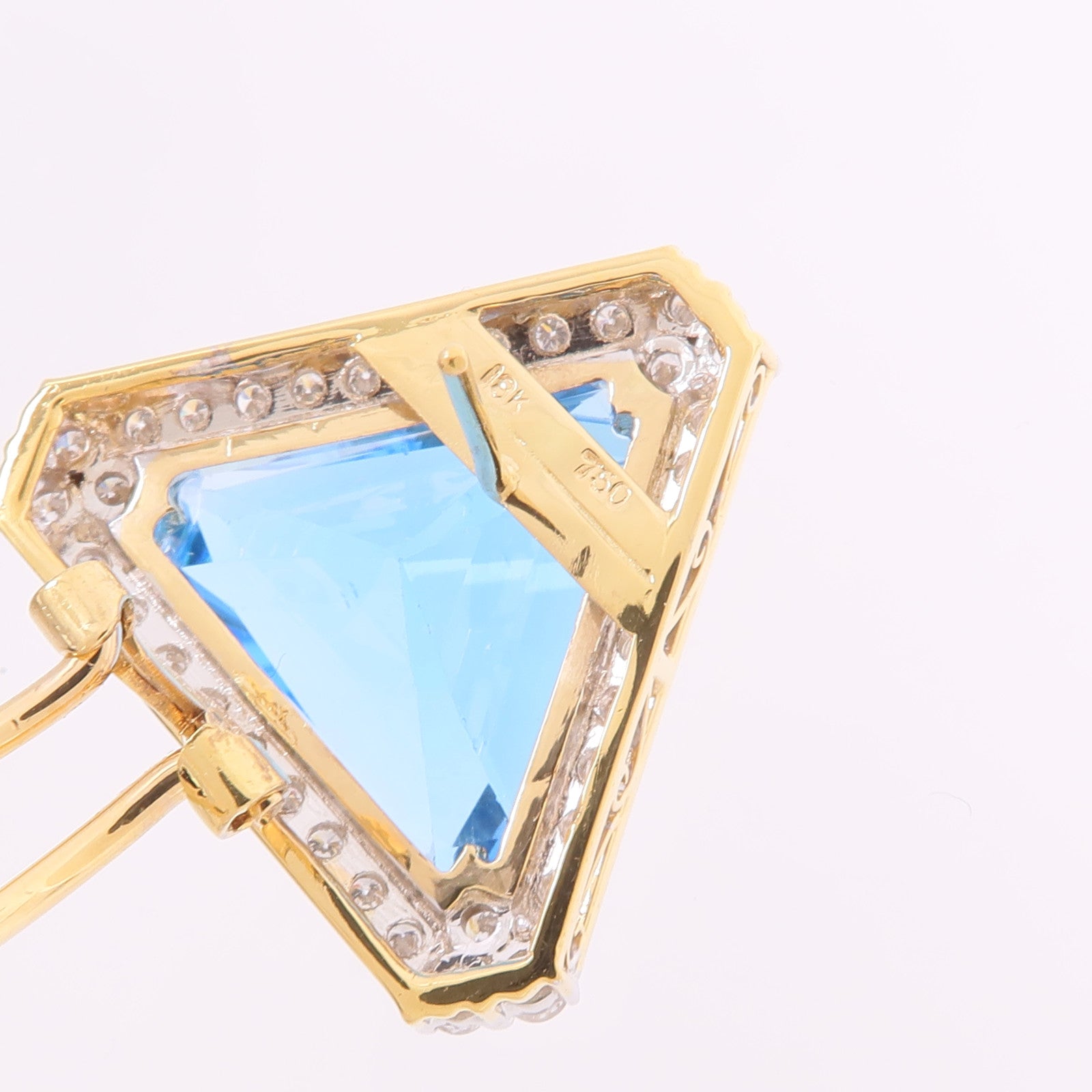 JEWELRY 18K黃金Topaz Diamond Earrings拓帕石/鑽石耳環