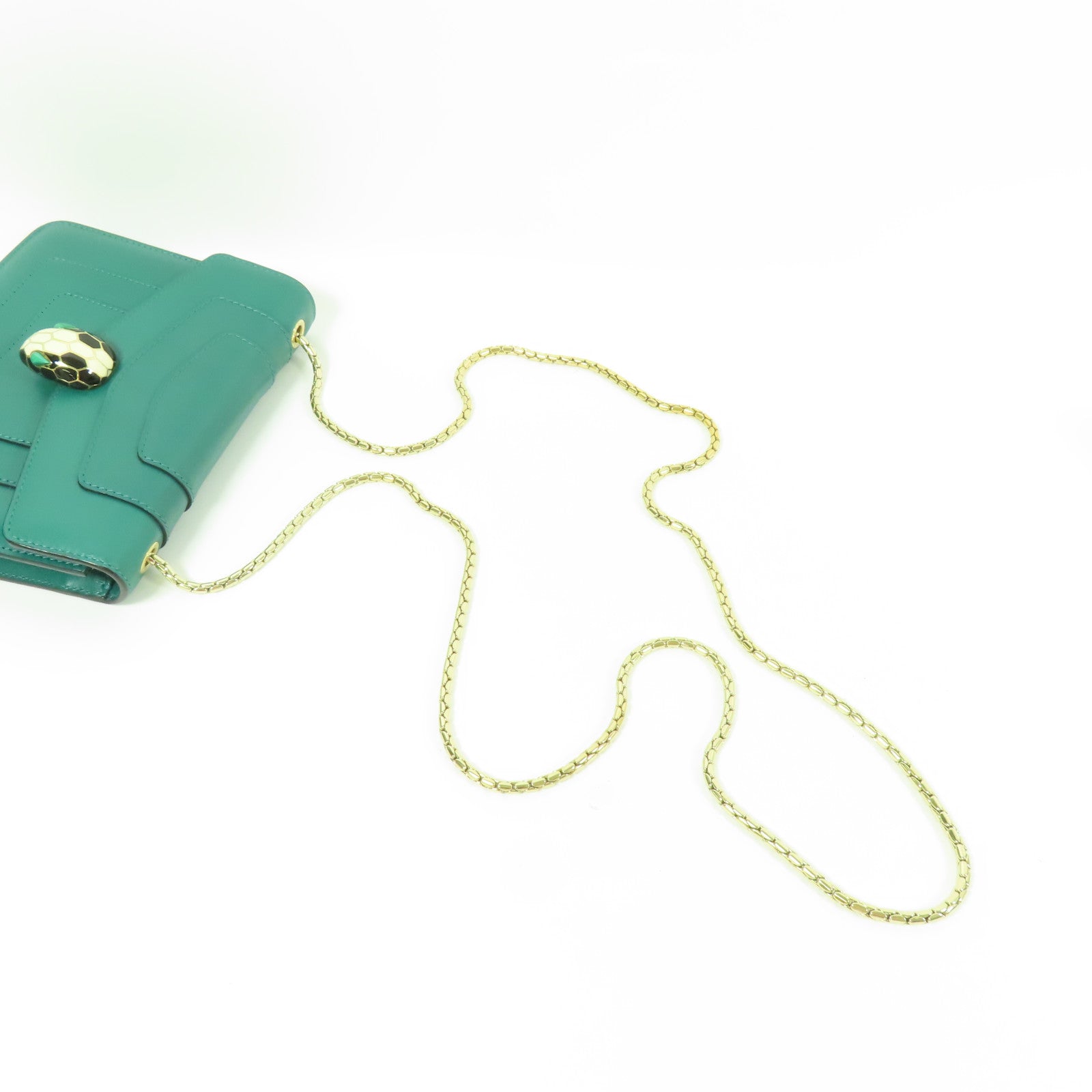 BVLGARI 牛皮皮革Serpenti Forever Shoulder Bag金扣鏈帶肩背