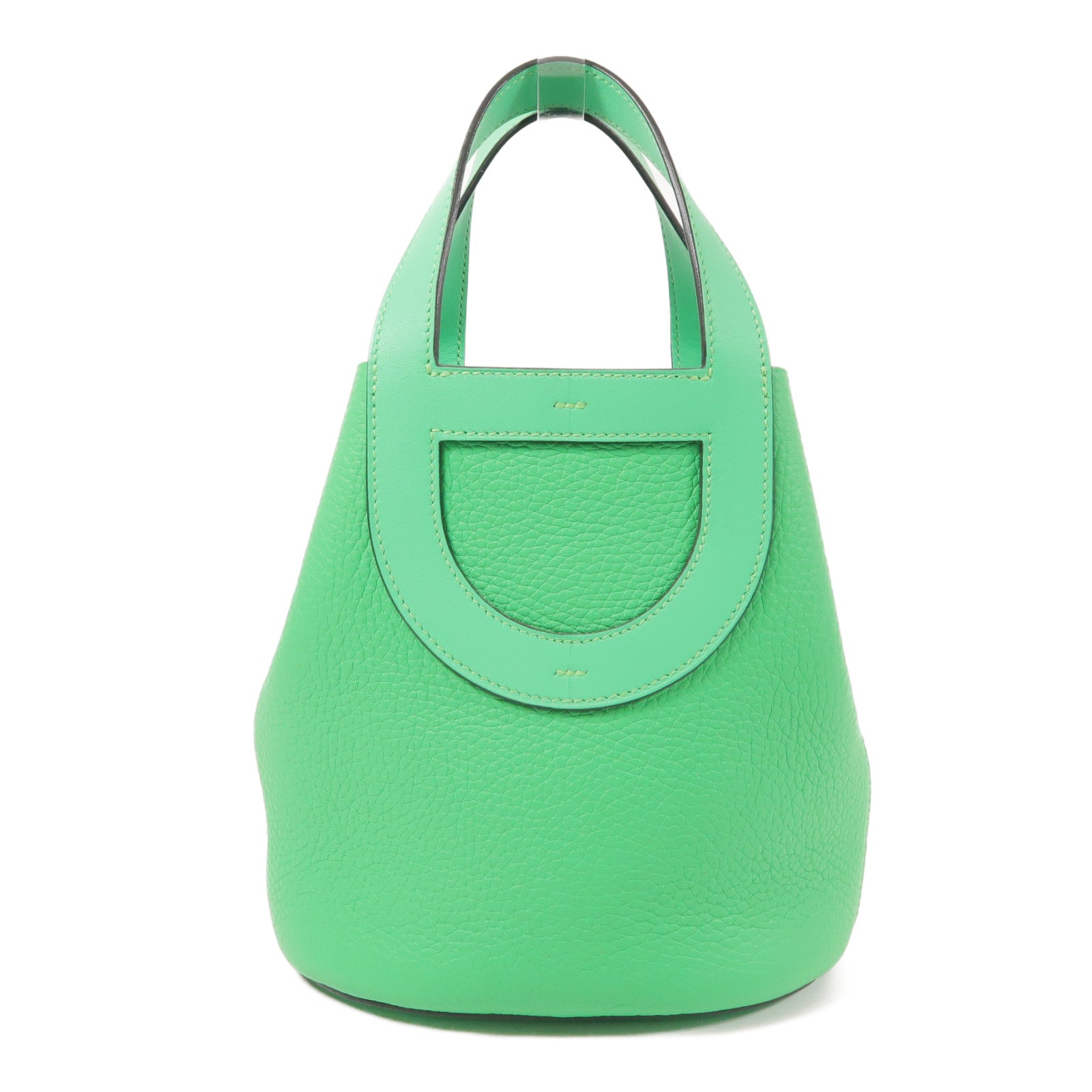 HERMES Clemence皮革In The Loop 18銀扣手挽袋