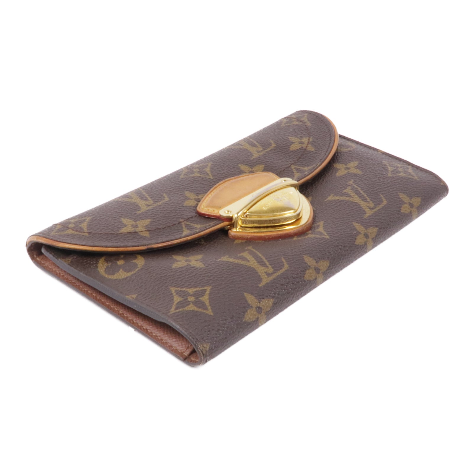 LOUIS VUITTON Monogram Long Wallet金扣長錢包