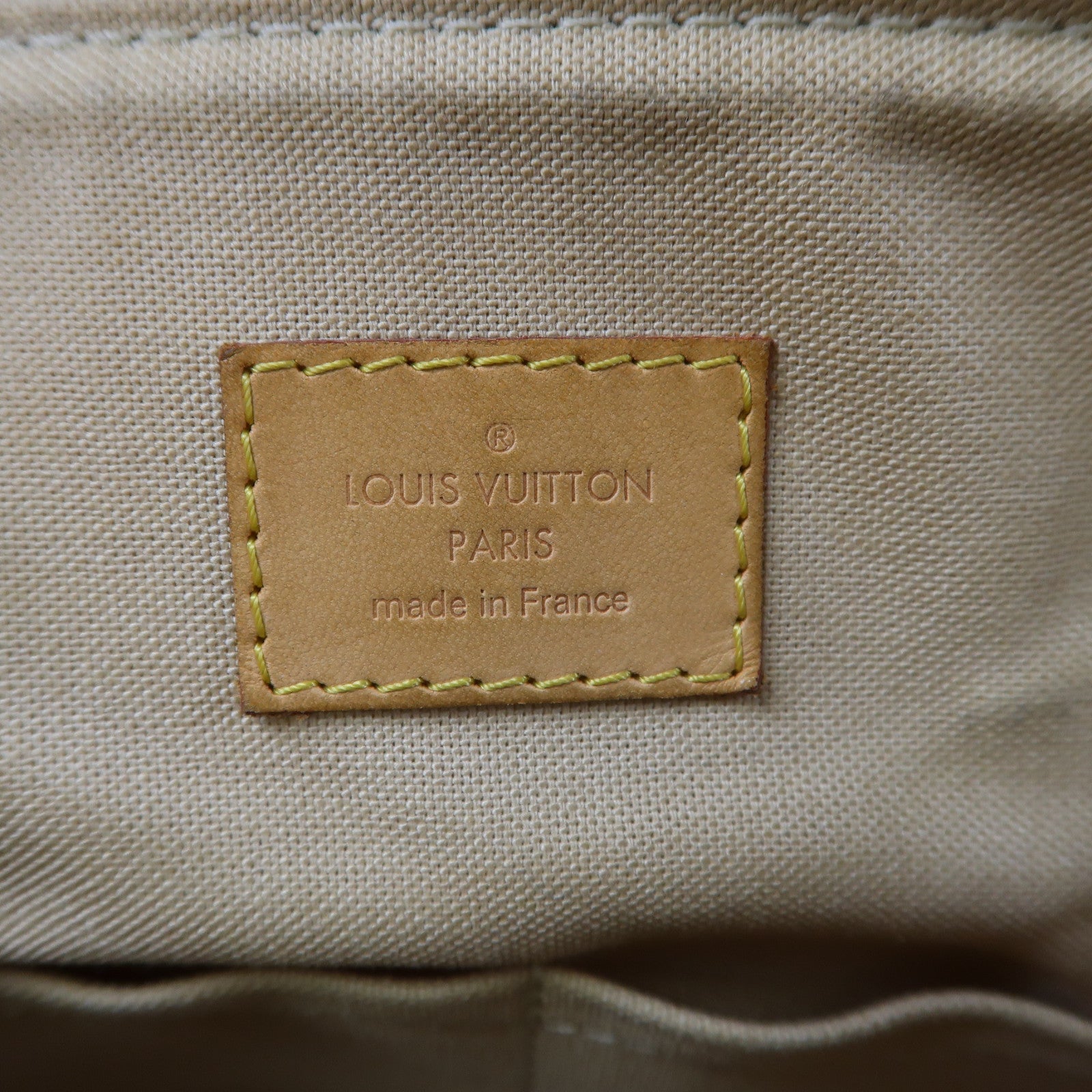LOUIS VUITTON Damier Azur Siracusa MM金扣肩背袋白色