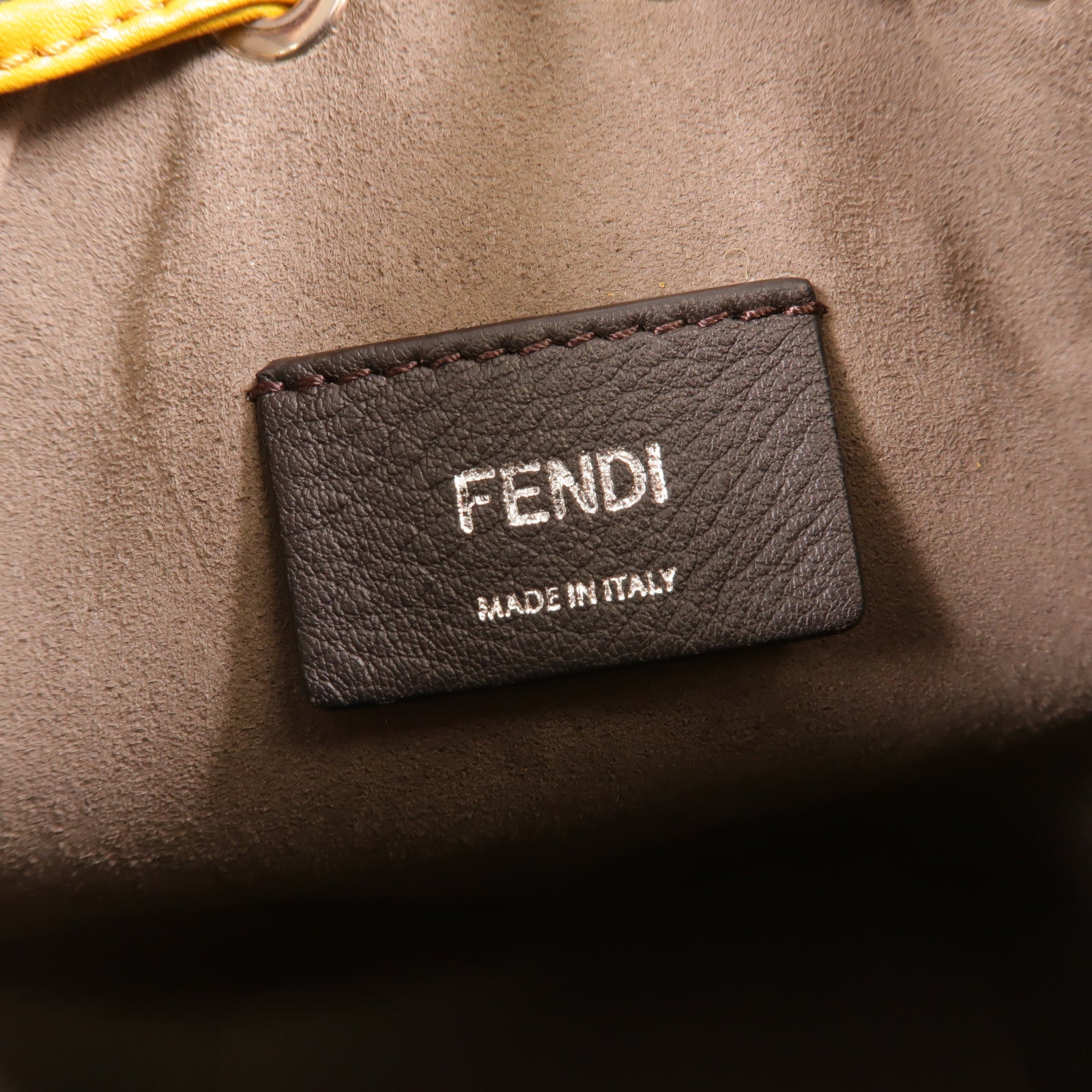 FENDI 牛皮皮革Mini Mon Tresor手挽肩背兩用袋