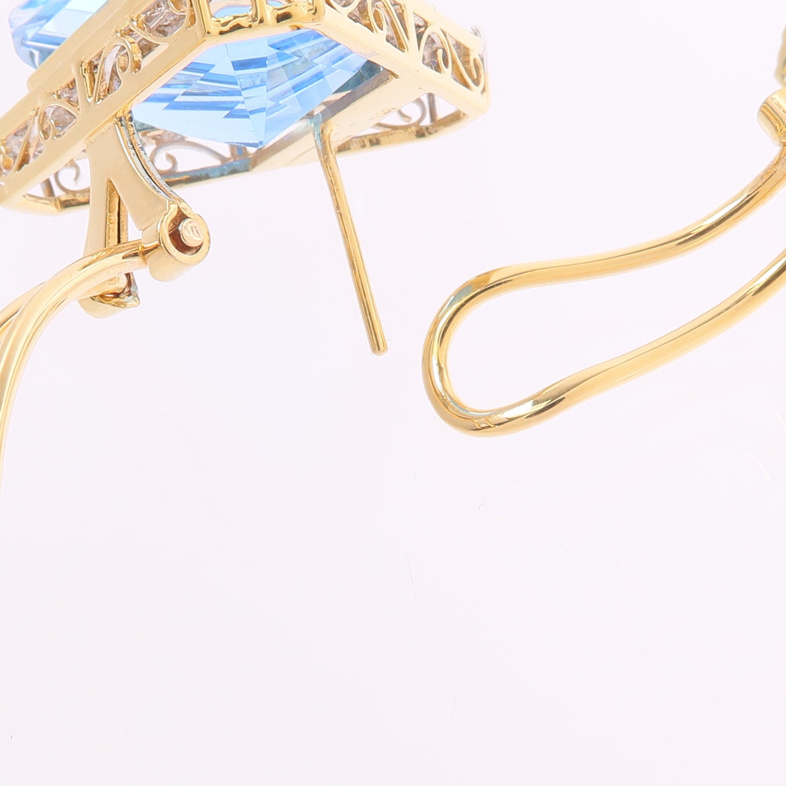 JEWELRY 18K黃金Topaz Diamond Earrings拓帕石/鑽石耳環