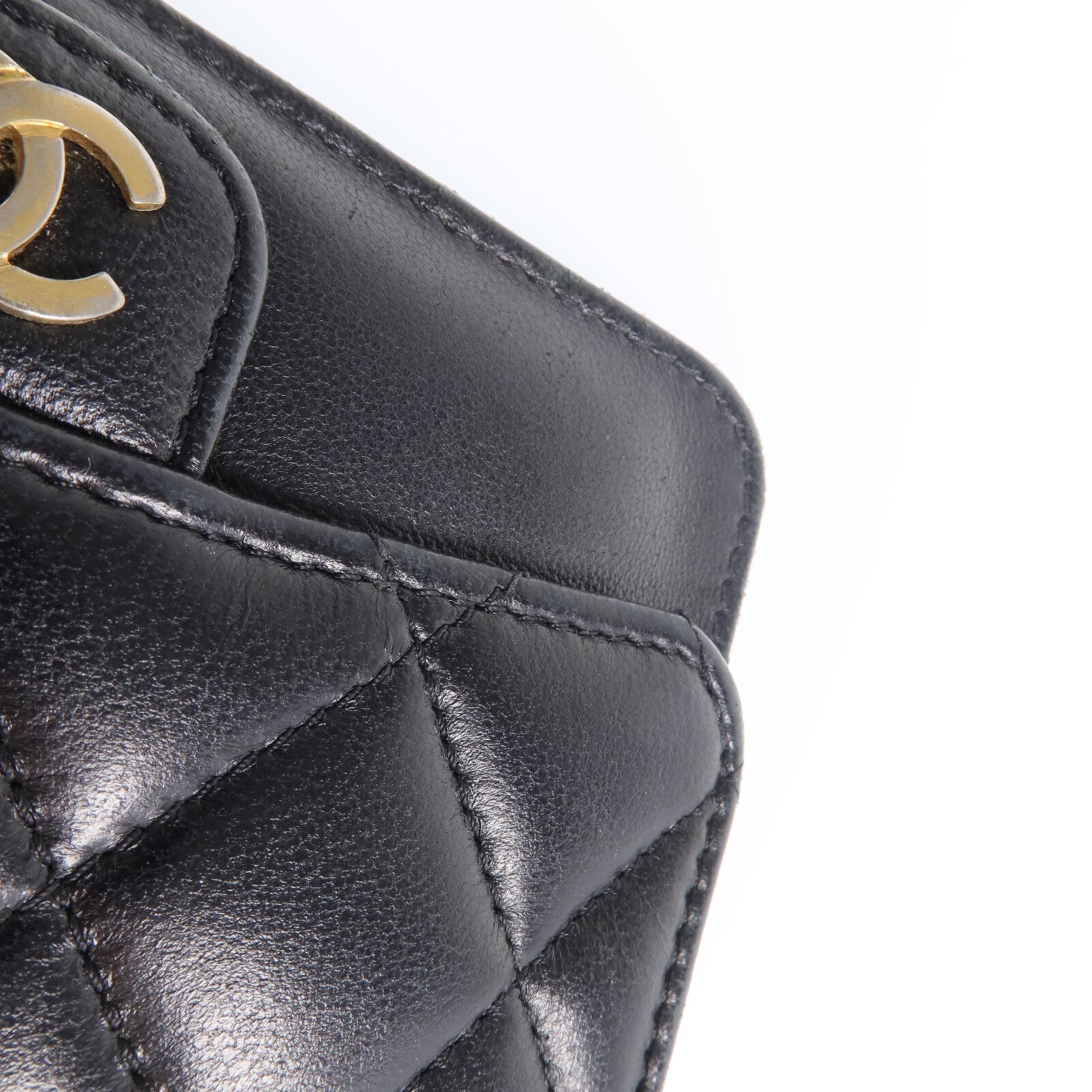 CHANEL 羊皮皮革Card Case金扣卡片套