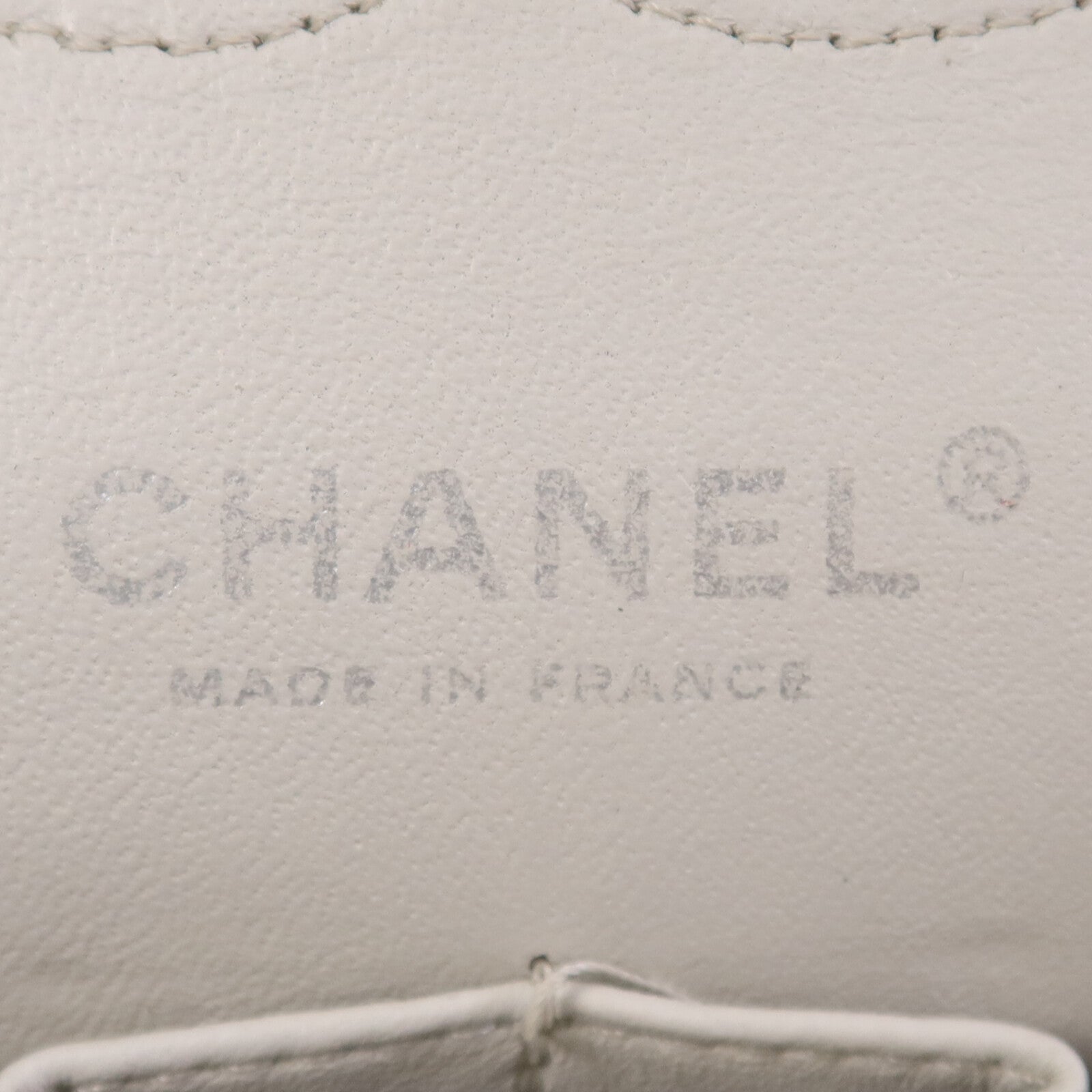 CHANEL 牛皮皮革Chain Shoulder Bag銀扣鏈帶肩背袋