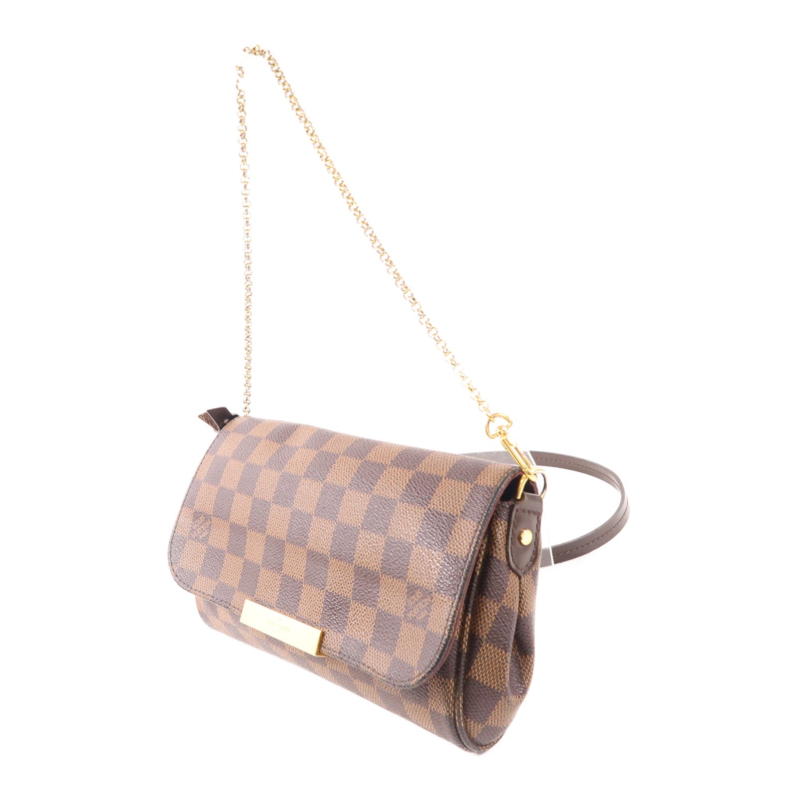 LOUIS VUITTON Damier Favorite PM金扣手挽肩背兩用袋