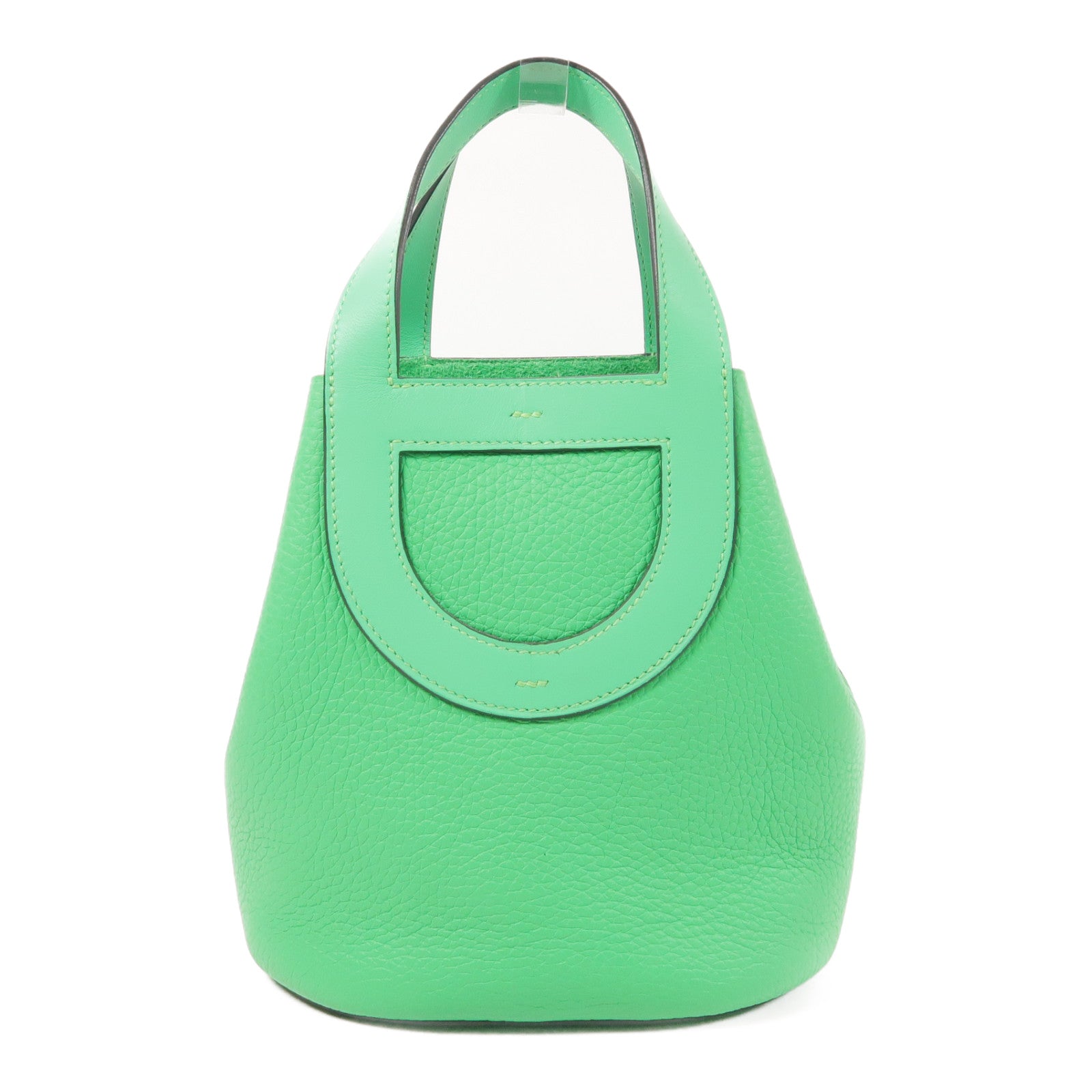 HERMES Clemence皮革In The Loop 18銀扣手挽袋