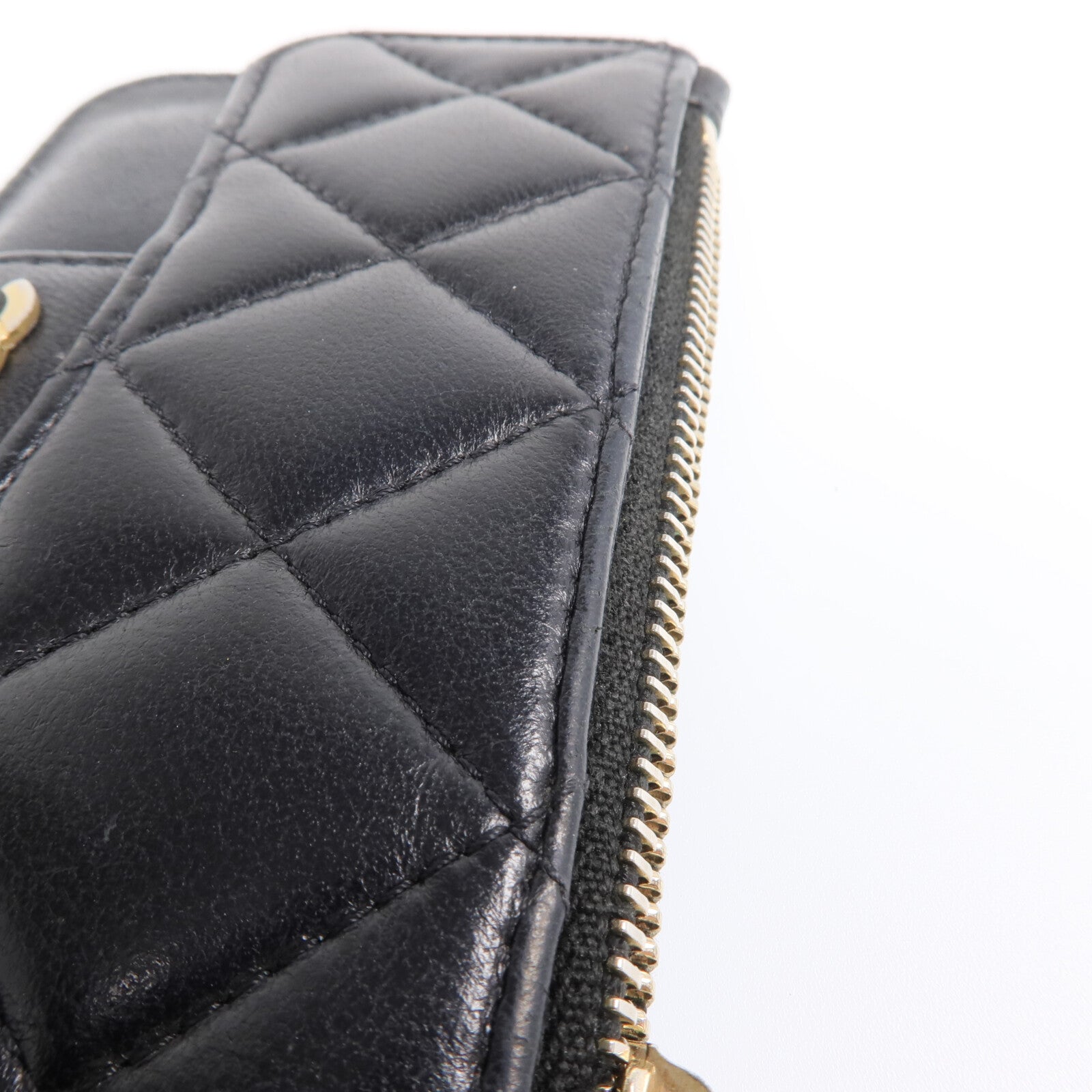 CHANEL 羊皮皮革Card Case金扣卡片套