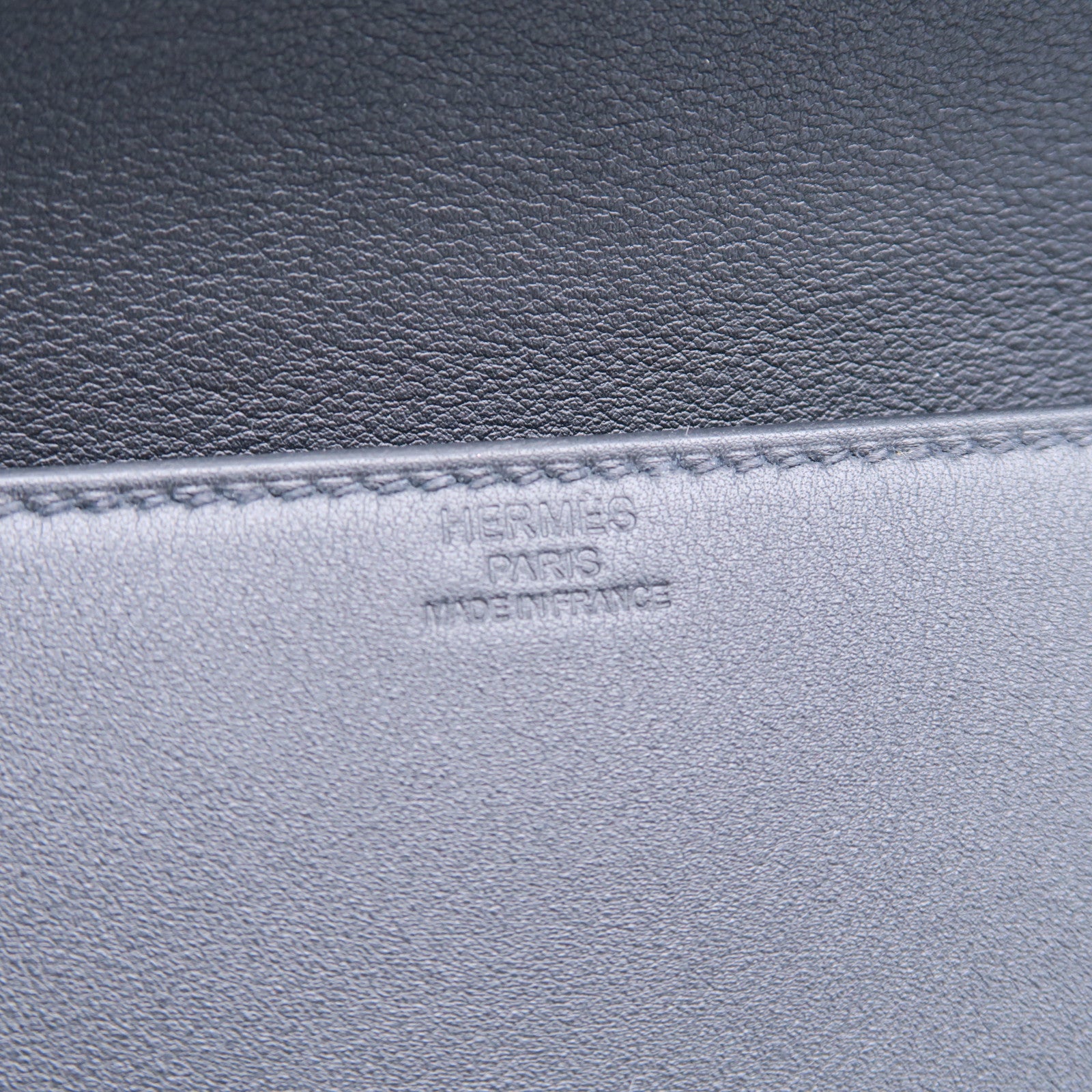 HERMES Swift皮革Birkin Shadow Clutch手拿包黑色