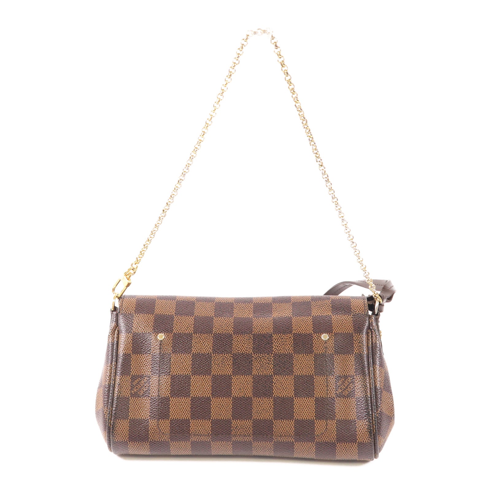 LOUIS VUITTON Damier Favorite PM金扣手挽肩背兩用袋