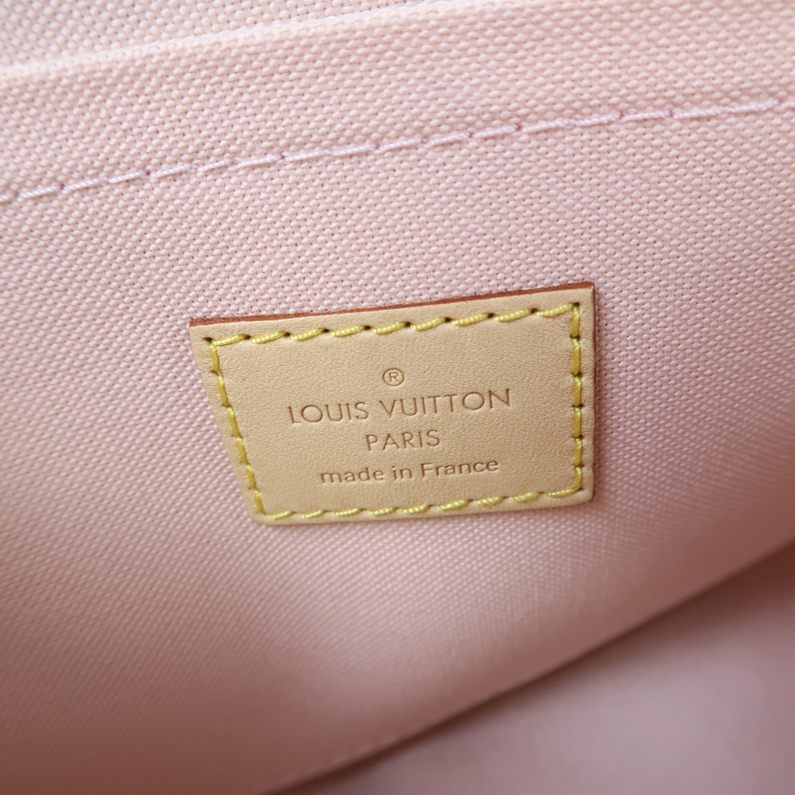LOUIS VUITTON Damier Azur Croisette金扣手挽肩背兩用袋白色