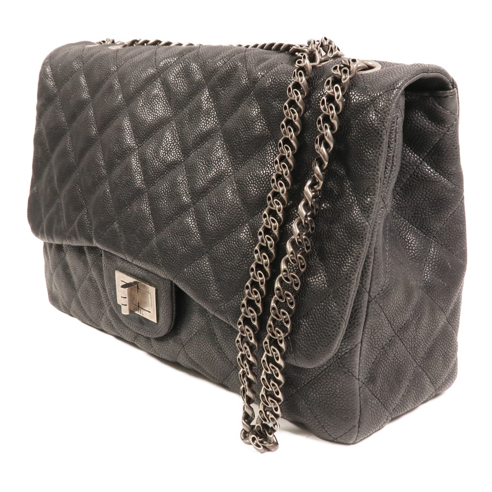 CHANEL 牛皮皮革2.55 Flap Bag鏈帶肩背袋
