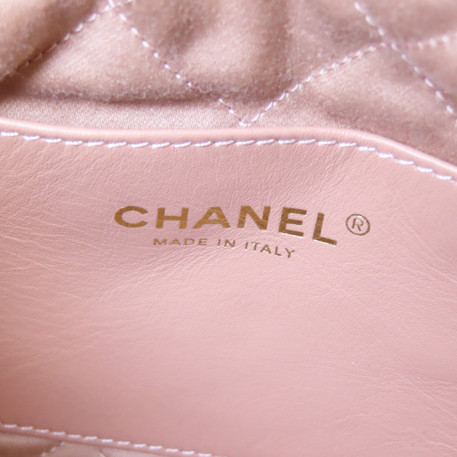 CHANEL 【激減優惠】菱格牛皮皮革Chanel 22金扣手挽肩背兩用袋銅色