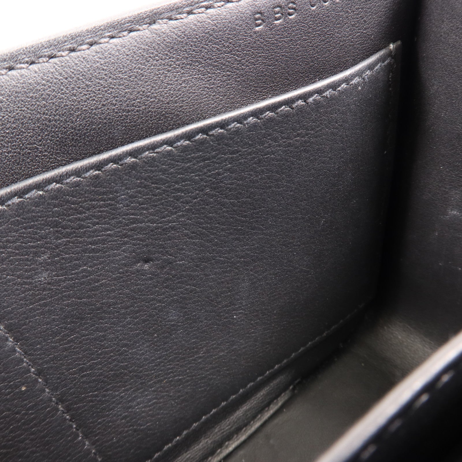 HERMES Chevre皮革Geta金扣肩背袋Noir