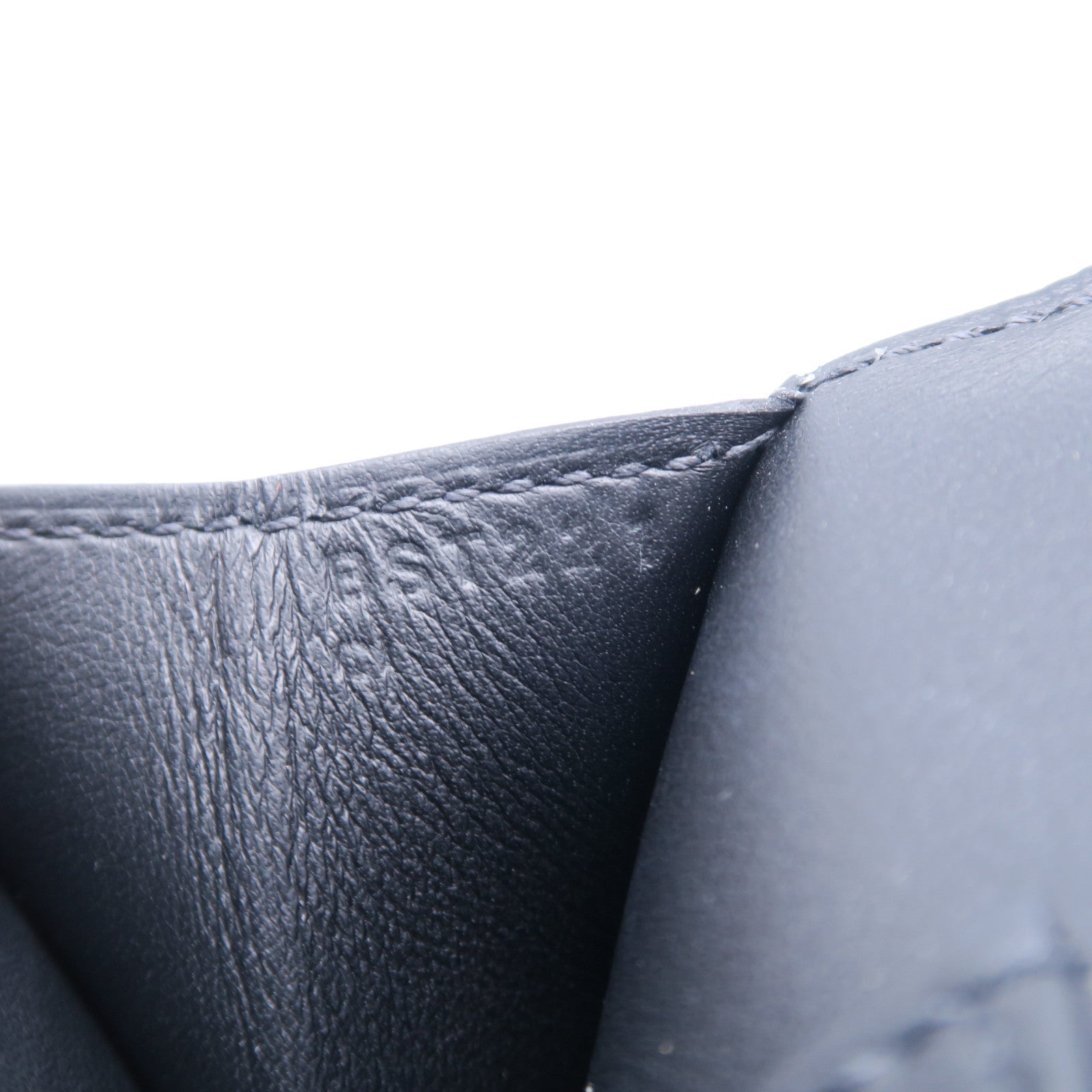 HERMES Swift皮革Birkin Shadow Clutch手拿包黑色